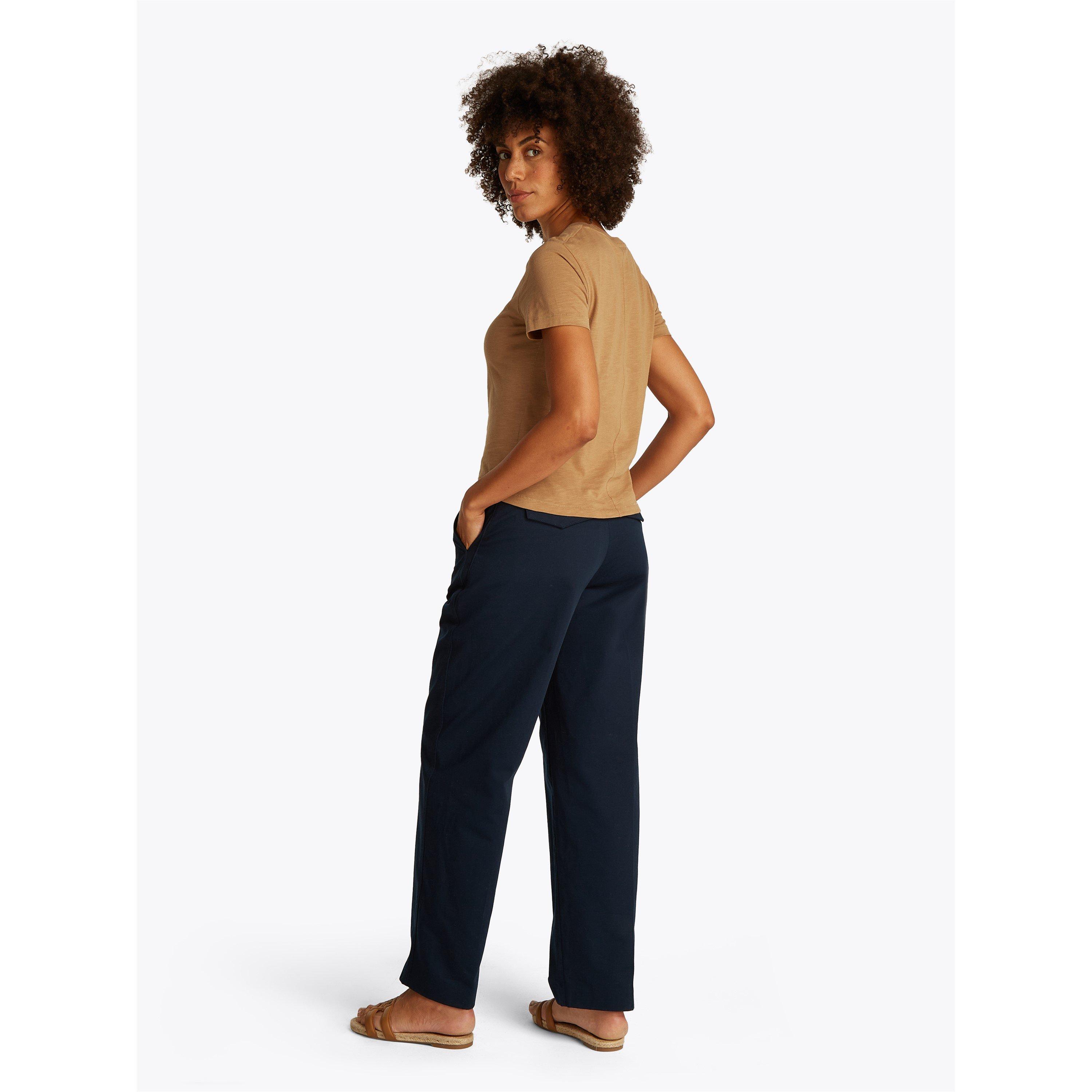 Safari Canvas - Tommy Hilfiger - Women's Slim Slub Long-Sleeve T-Shirt - 6