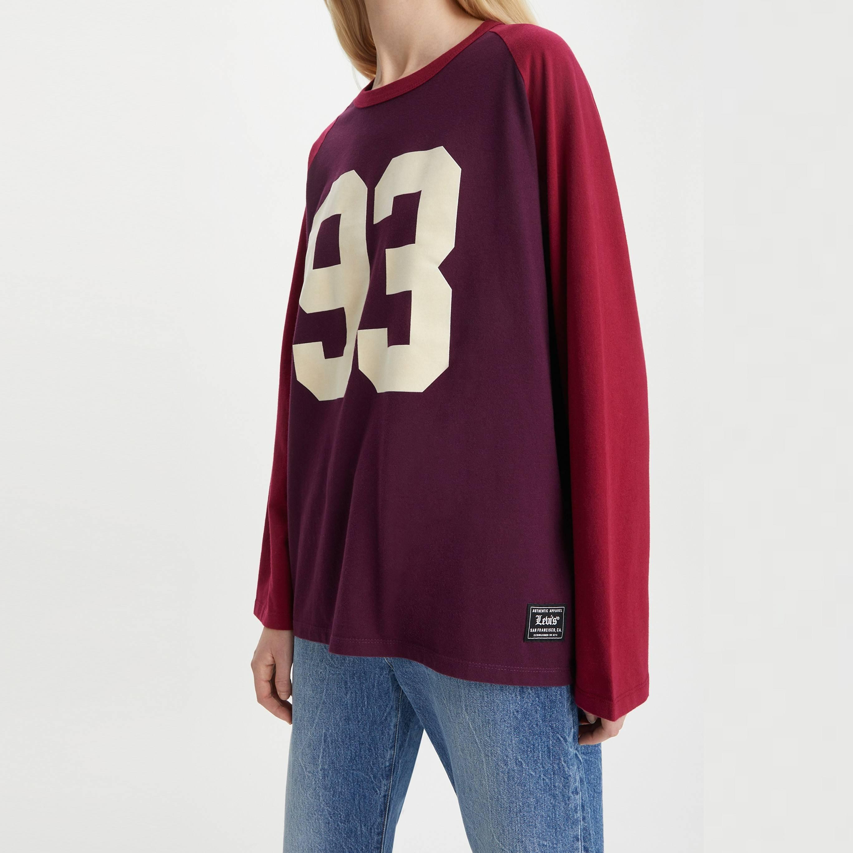 Plum/Beet Red - Levis - Levis Graphic Way Back Tee Ls 93 For - 3