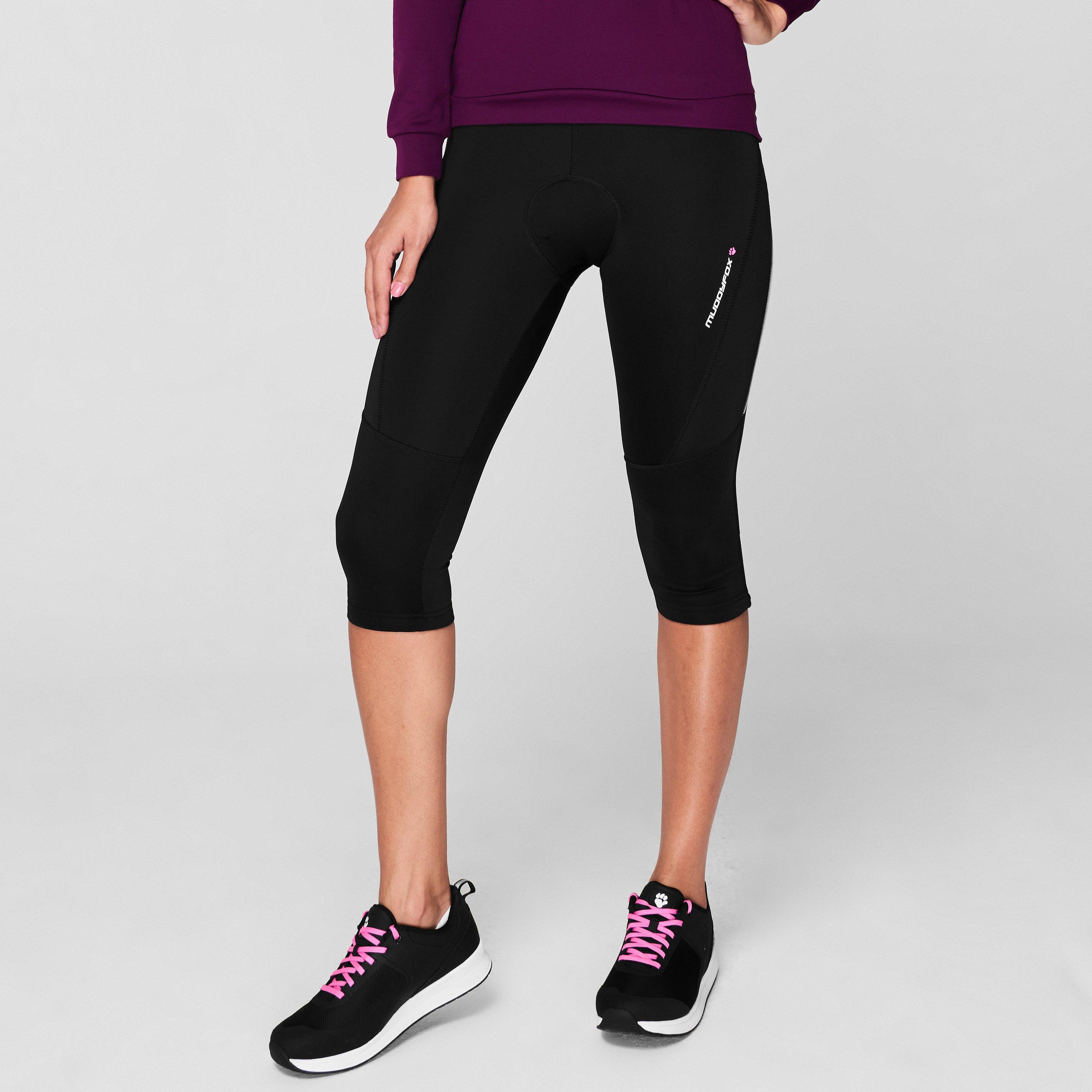 Black - Muddyfox - Cycle Padded Capri Shorts Ladies - 2