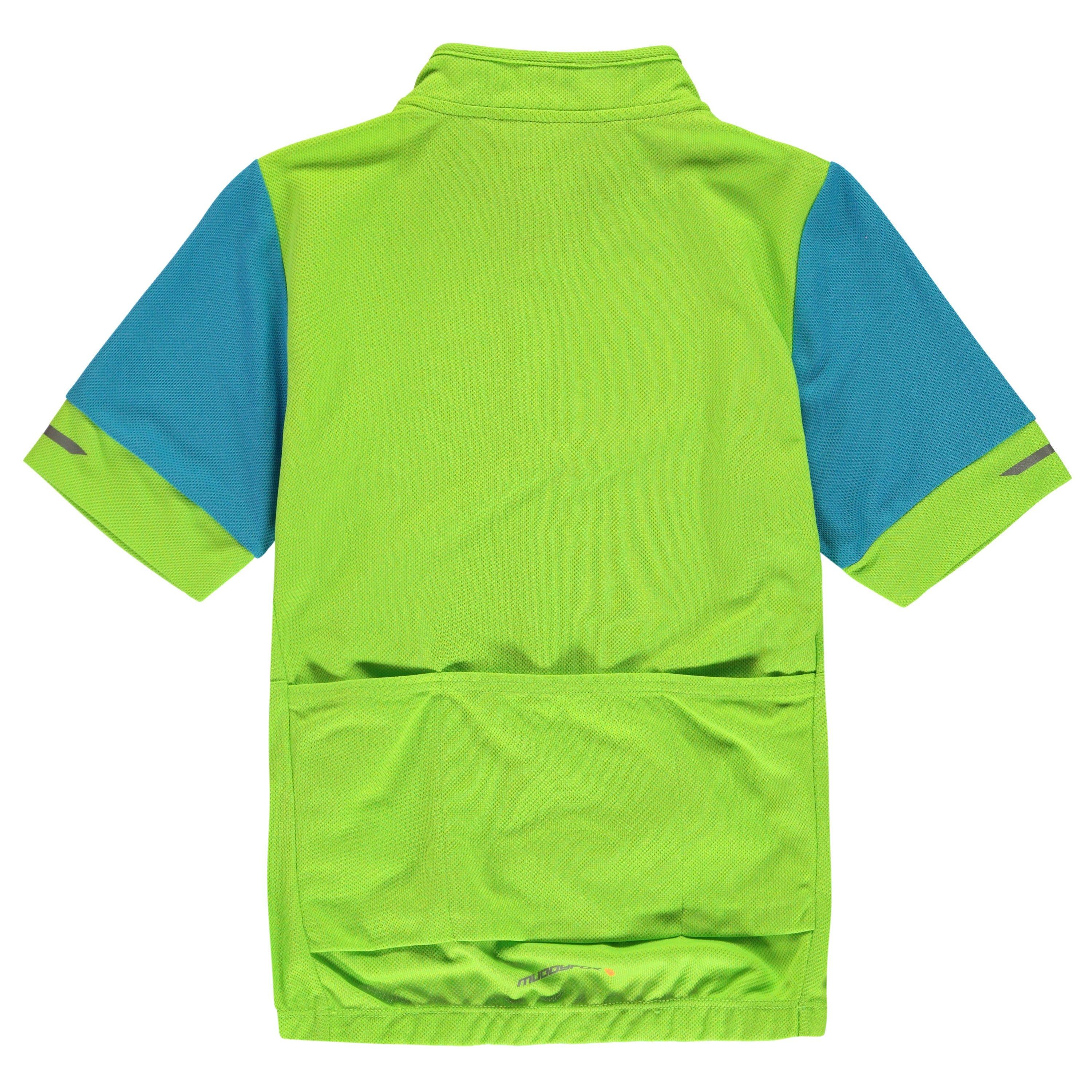 Green/Black - Muddyfox - Short Sleeved Cycling Jersey Junior - 2