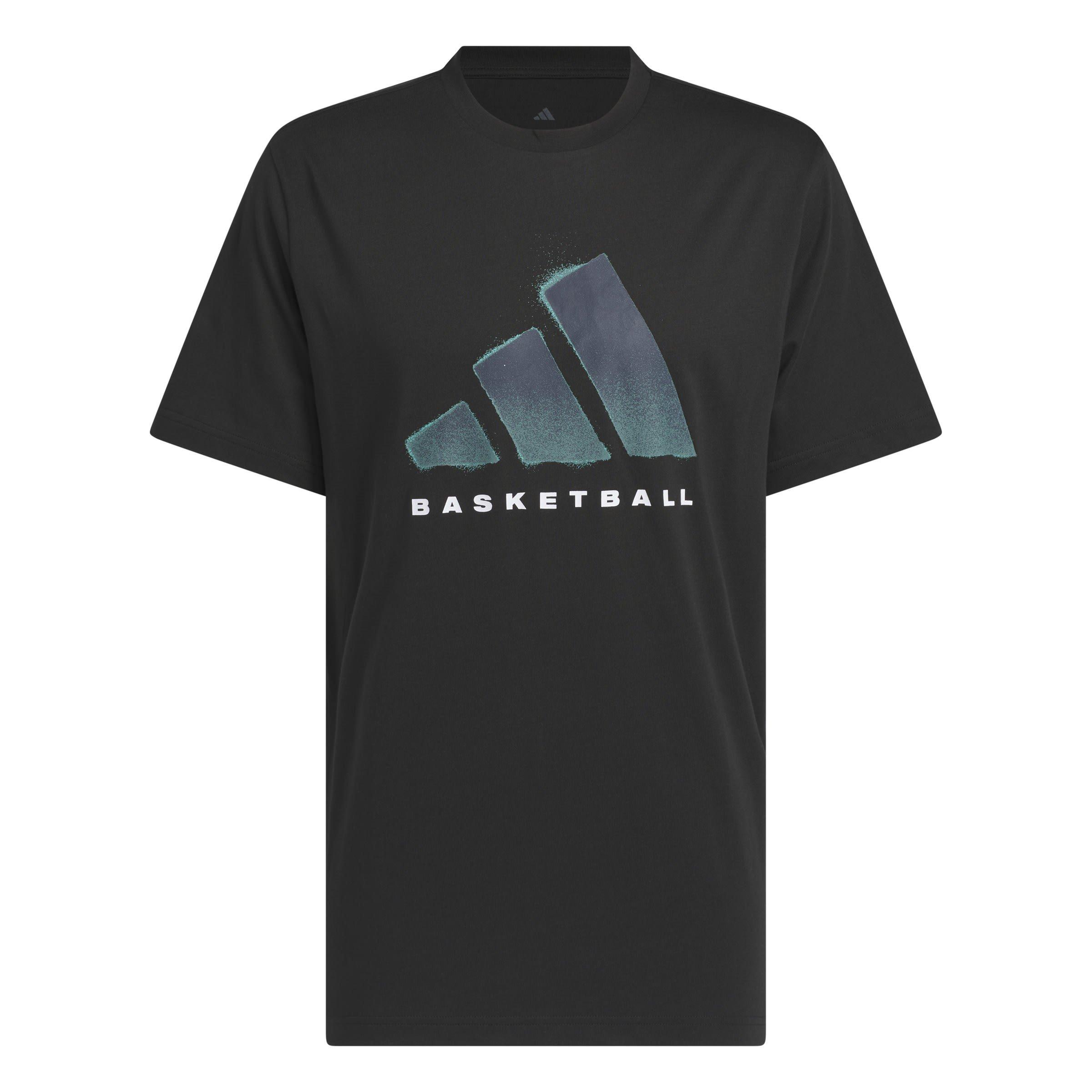 Black - adidas - Basketball Mens Graphic T-Shirt - 1
