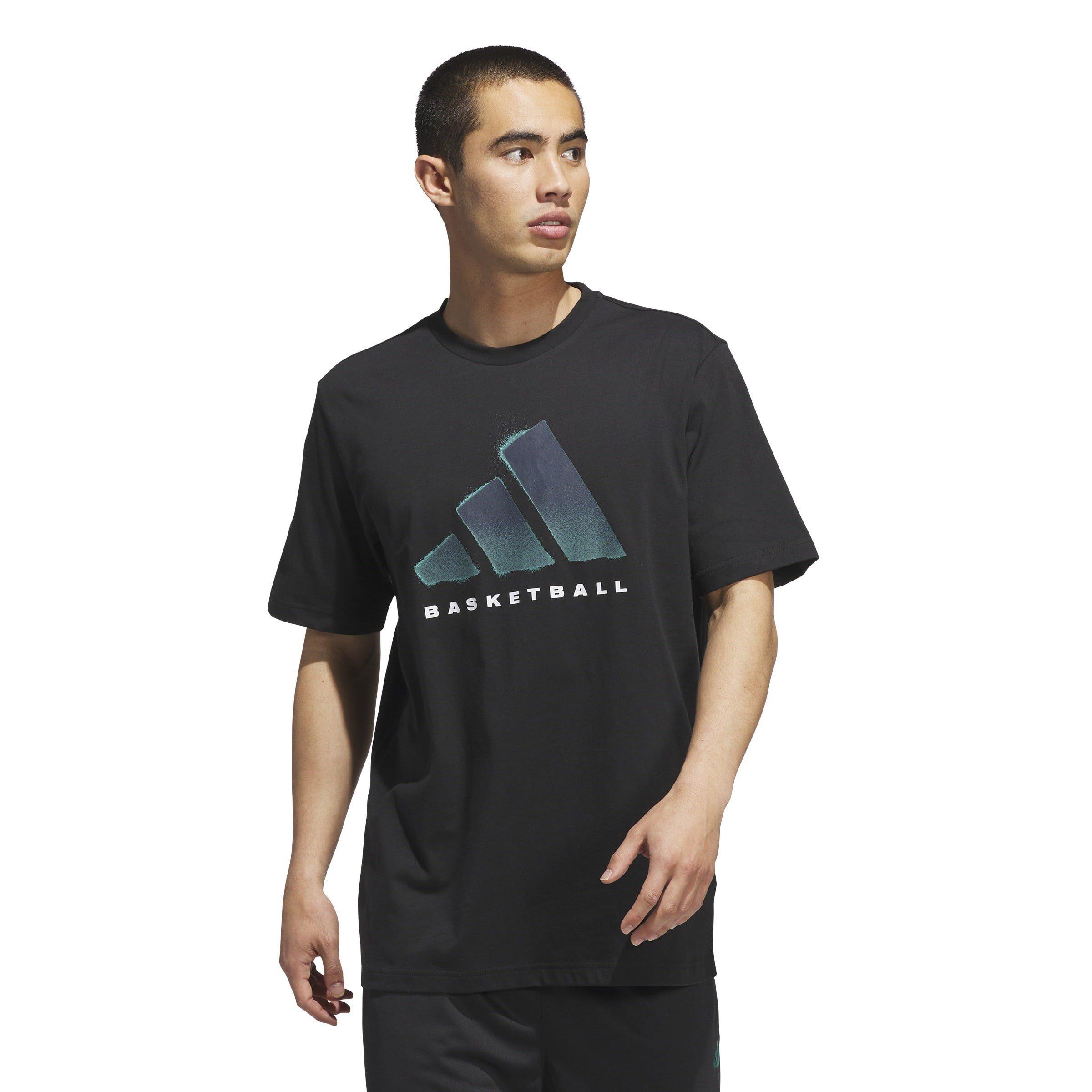 Black - adidas - Basketball Mens Graphic T-Shirt - 2