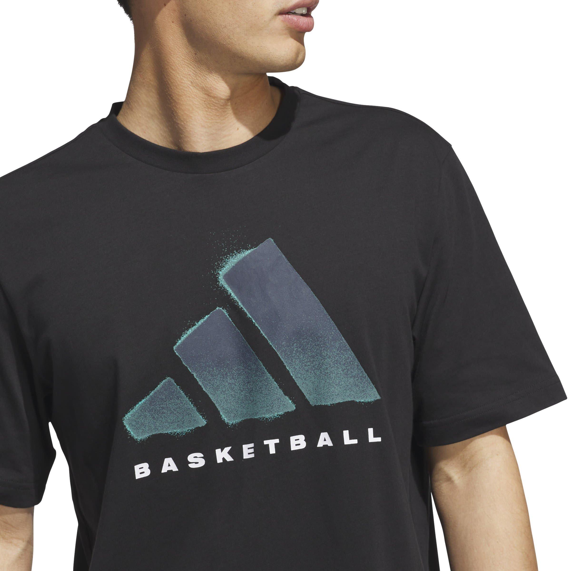 Black - adidas - Basketball Mens Graphic T-Shirt - 5