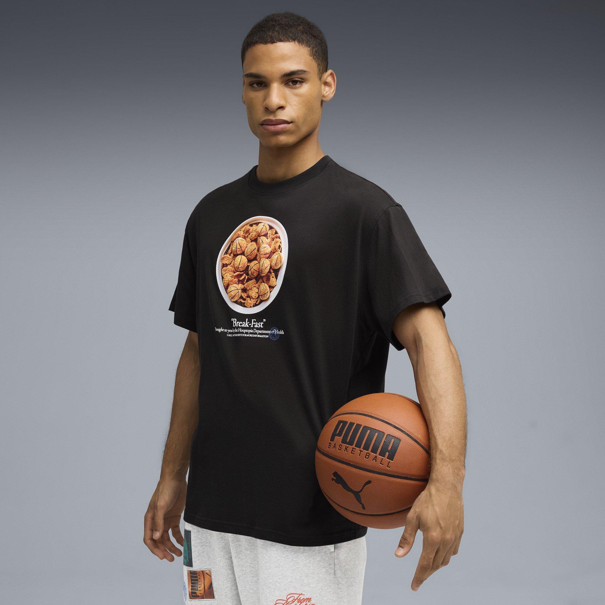 Zwart - Puma - Men's Hooptopia Break Fast Short Sleeve Performance T-Shirt - 3
