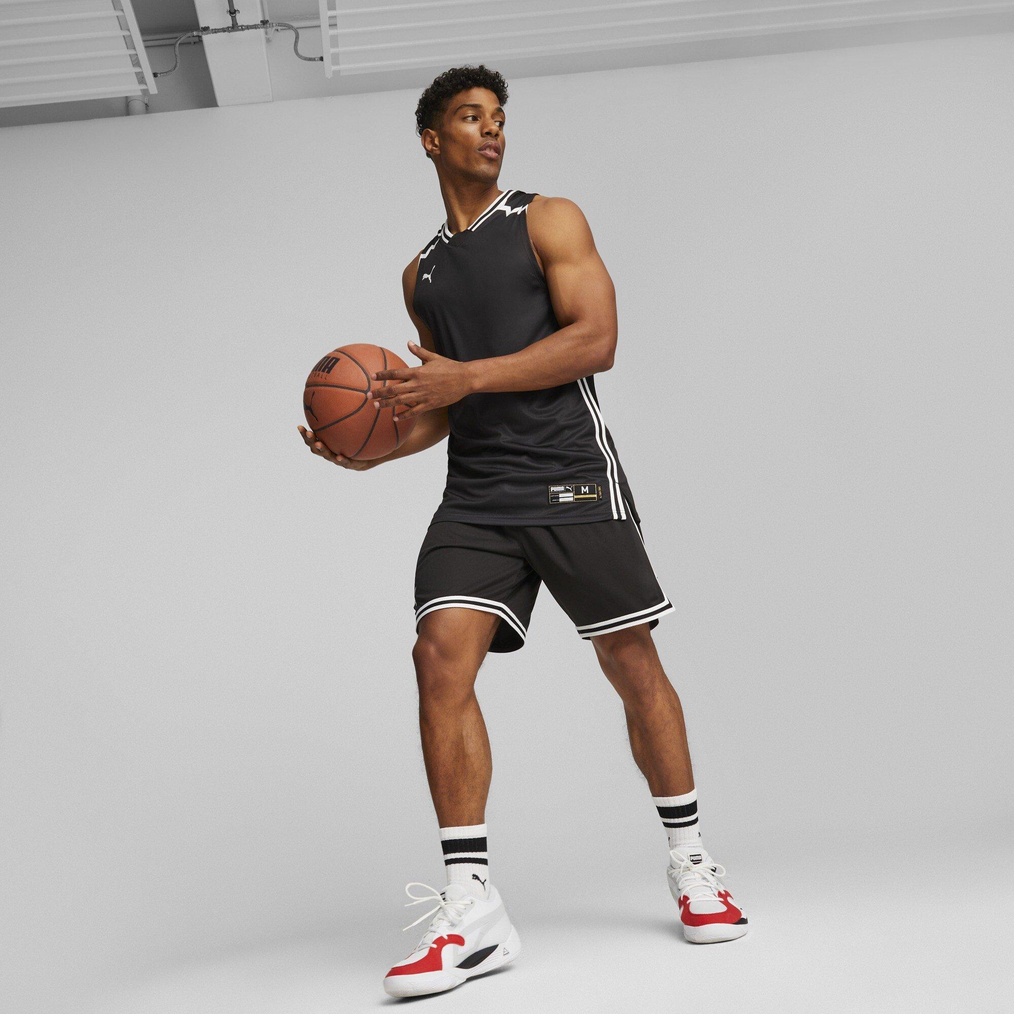 Black - Puma - Men's Hoops Team Game Performance Basketball Jersey - 5