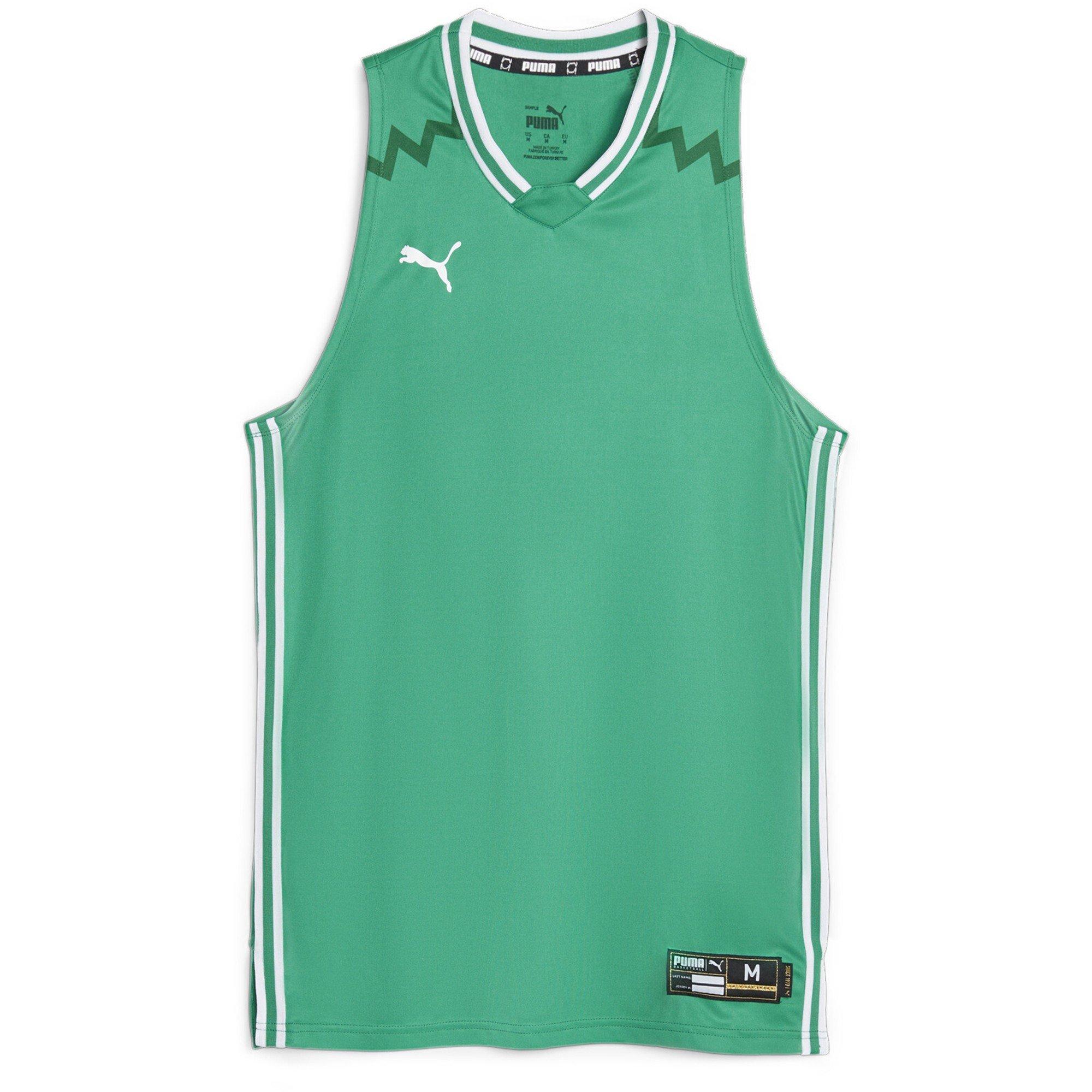 Puma Men's Hoops Team Game Performance Basketball Jersey - Pepper Green - S