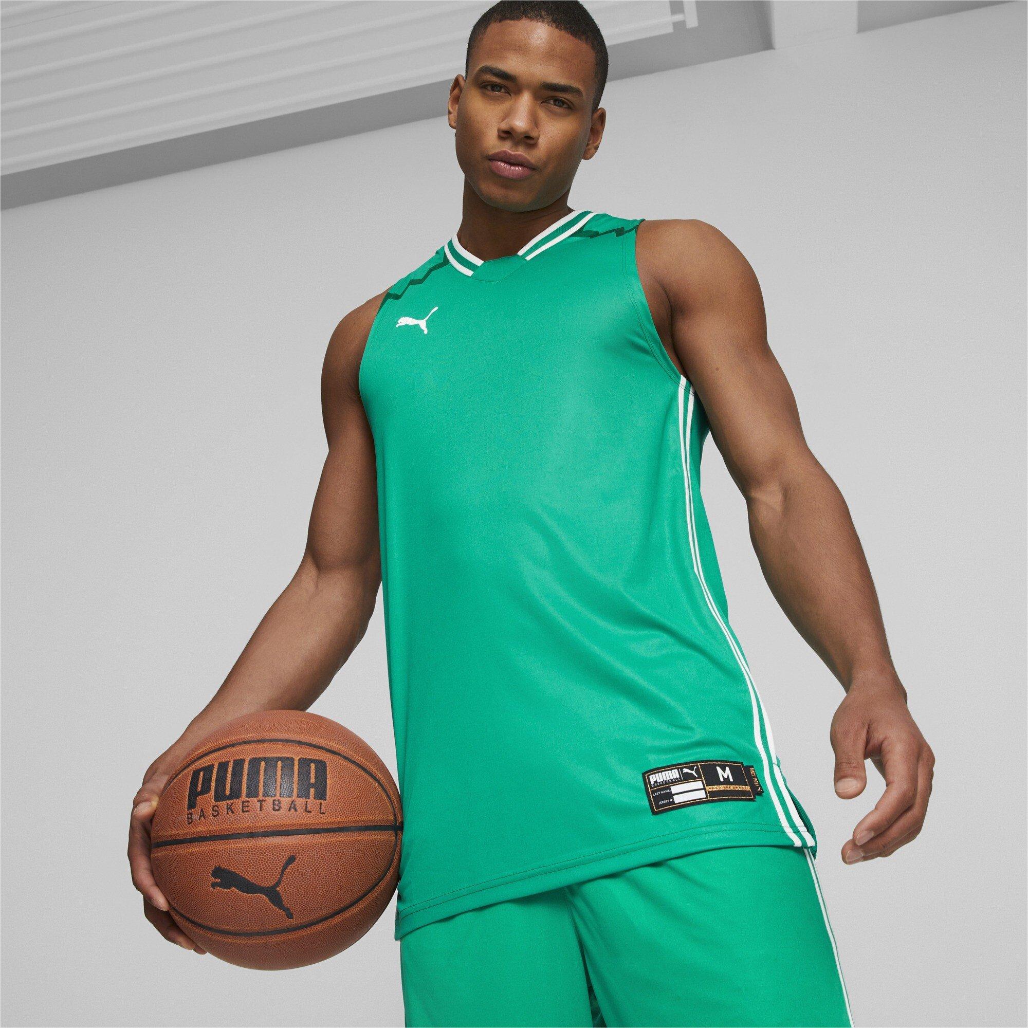Paprena zelena - Puma - Men's Hoops Team Game Performance Basketball Jersey - 3