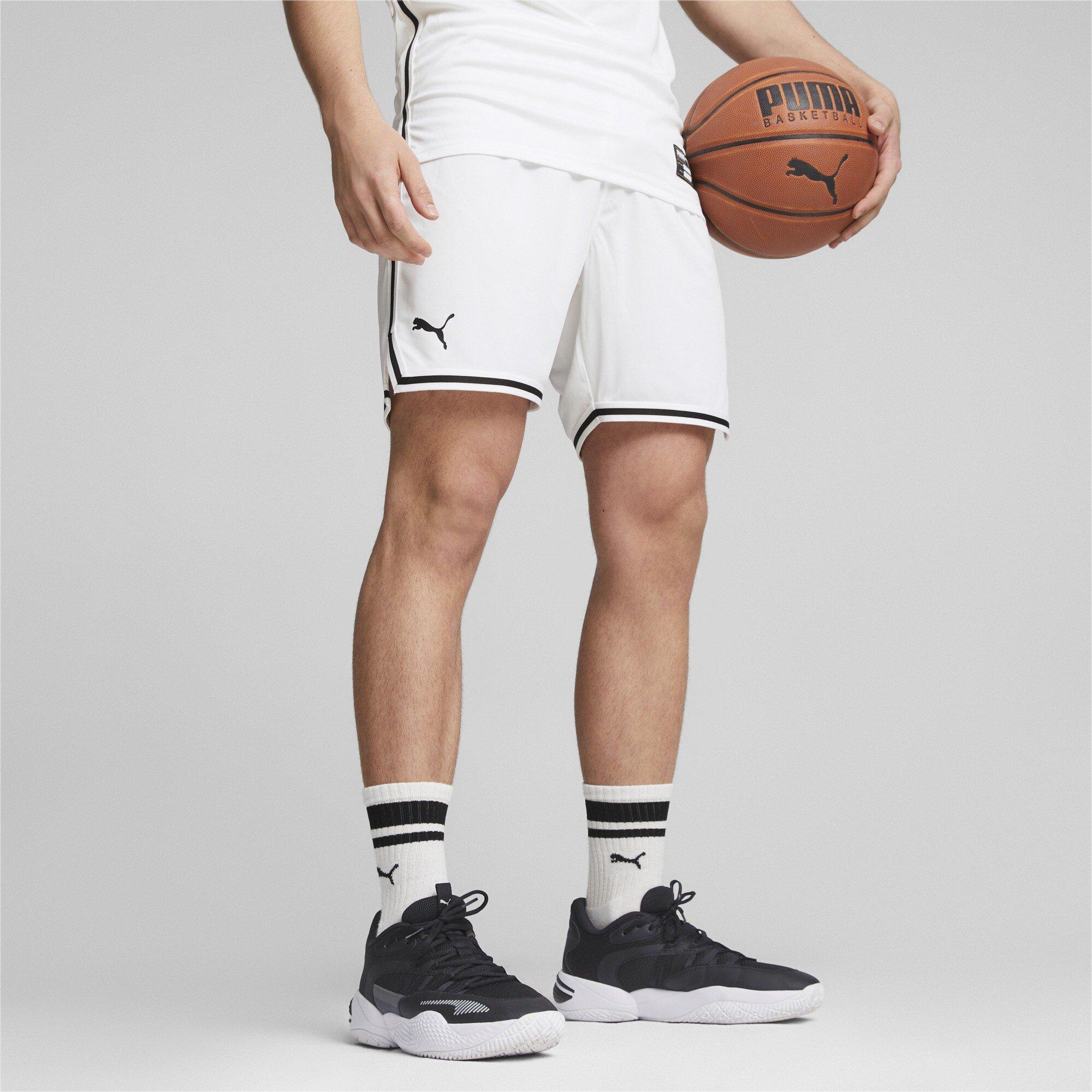 Weiß - Puma - Men's Hoops Team Game Basketball Shorts - 3