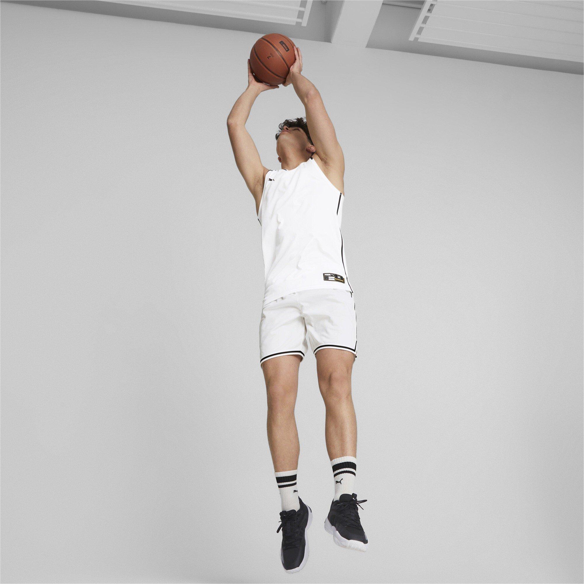 Weiß - Puma - Men's Hoops Team Game Basketball Shorts - 5