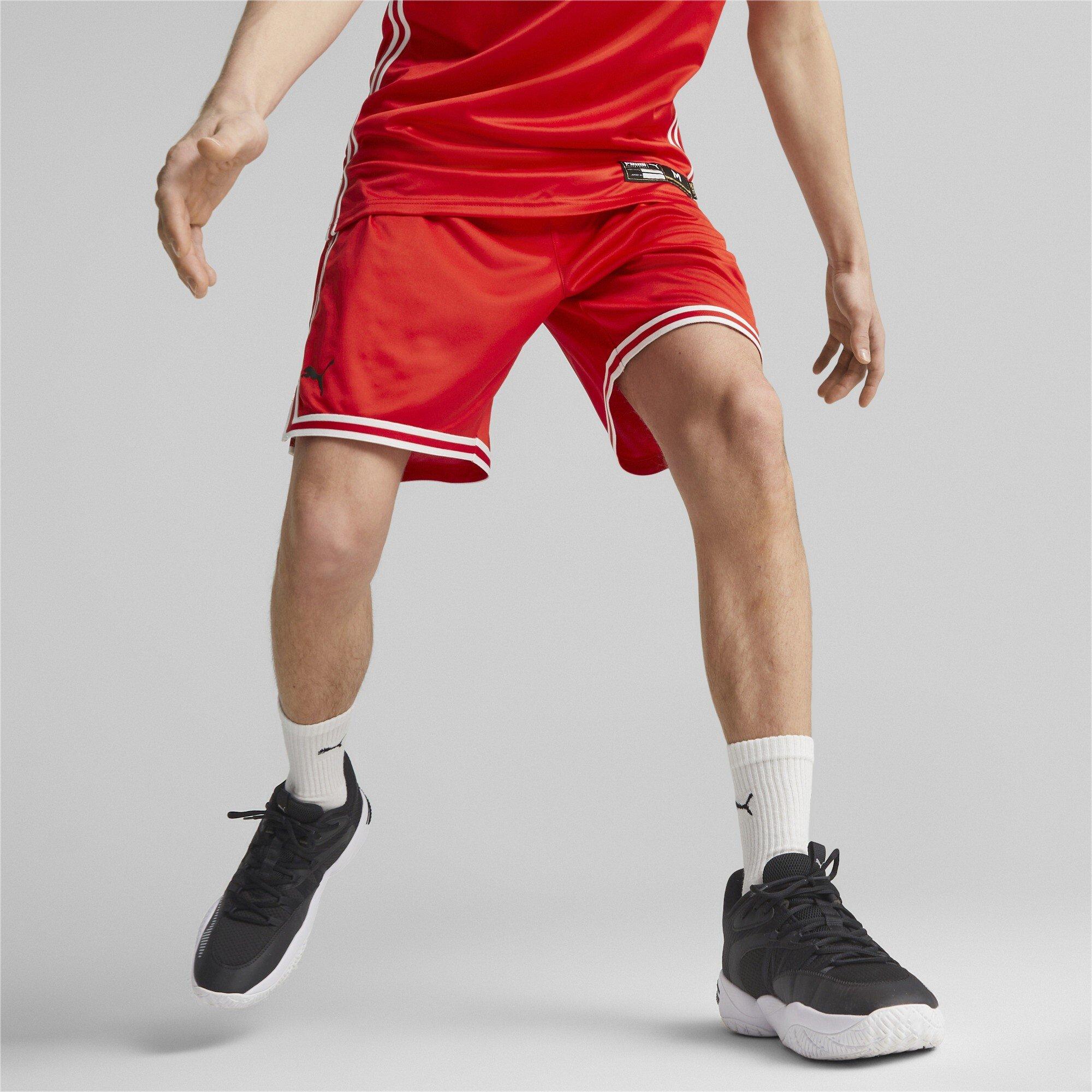 Red - Puma - Men's Hoops Team Game Basketball Shorts - 3
