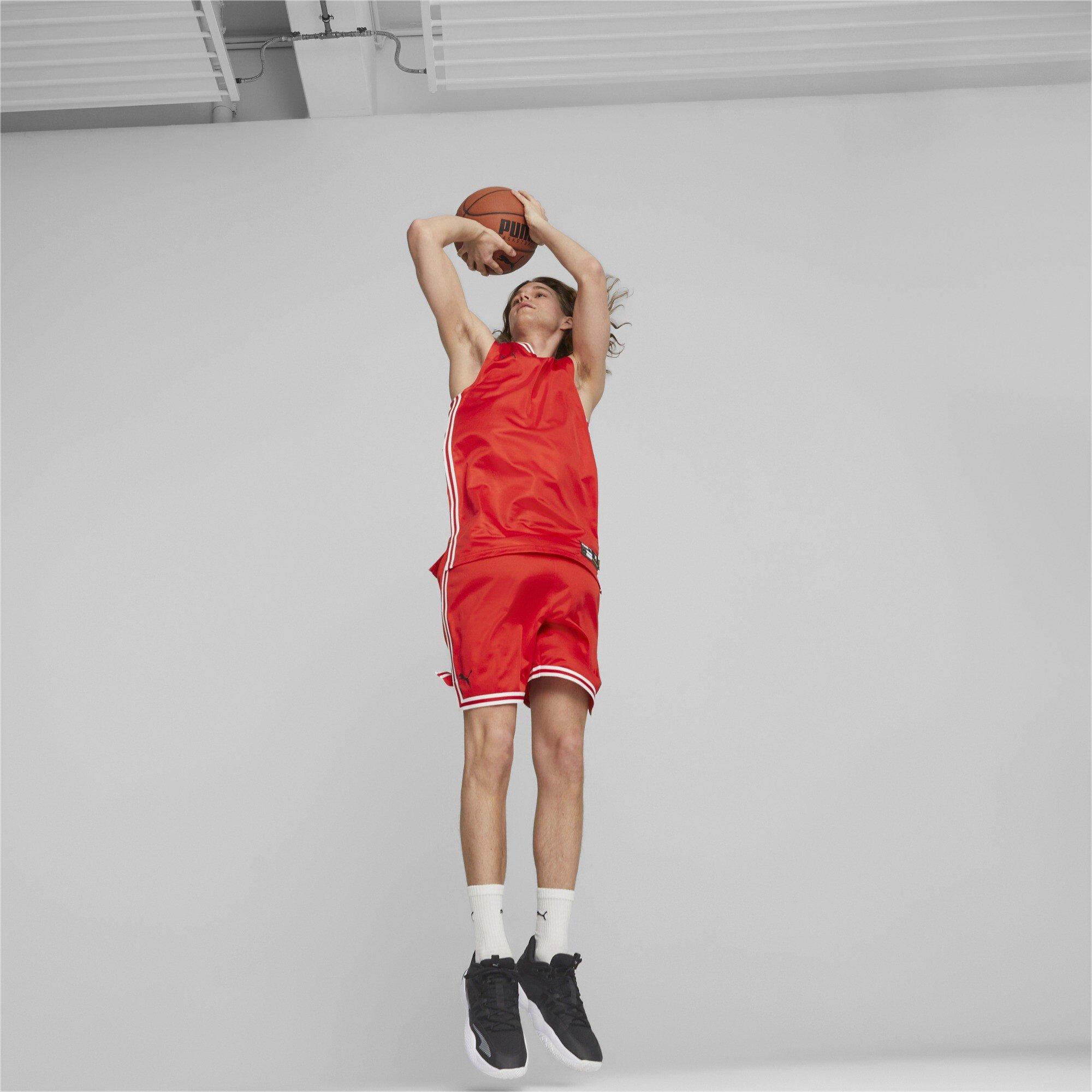 Red - Puma - Men's Hoops Team Game Basketball Shorts - 5