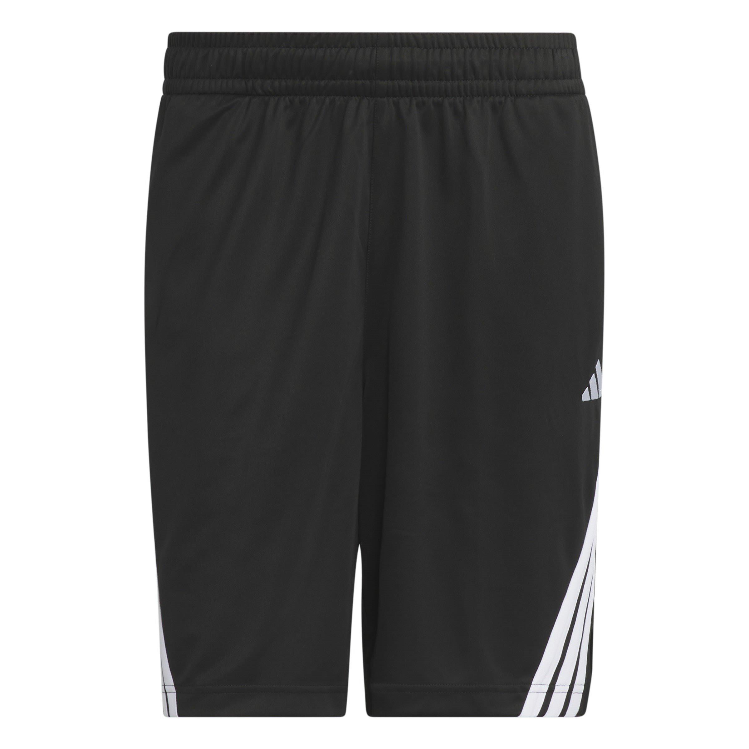 Black/White - adidas - Men's Striped Basketball Shorts - 1