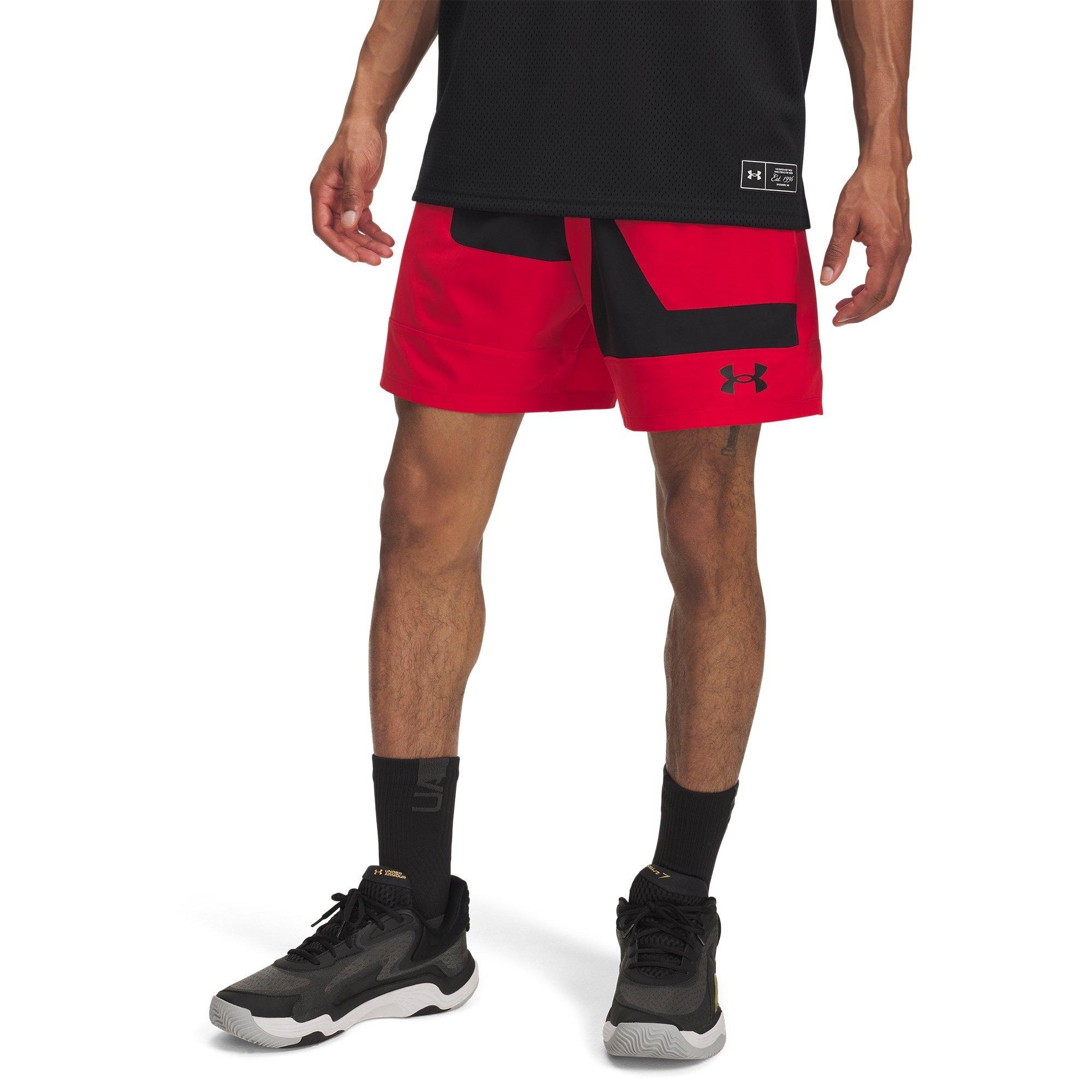 Under Armour Men's Zone Basketball Shorts - Red - L