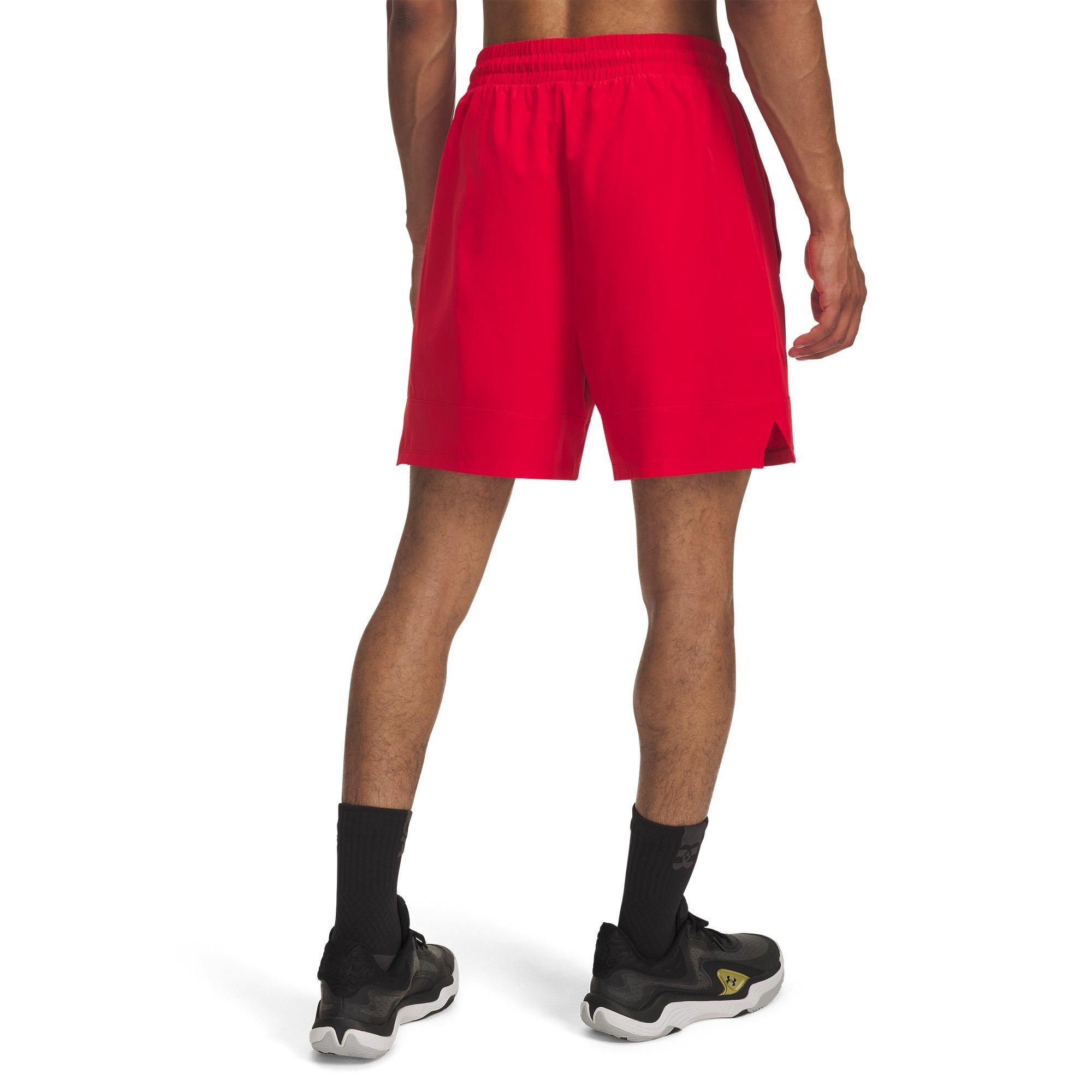 Rojo - Under Armour - Men's Zone Basketball Shorts - 2
