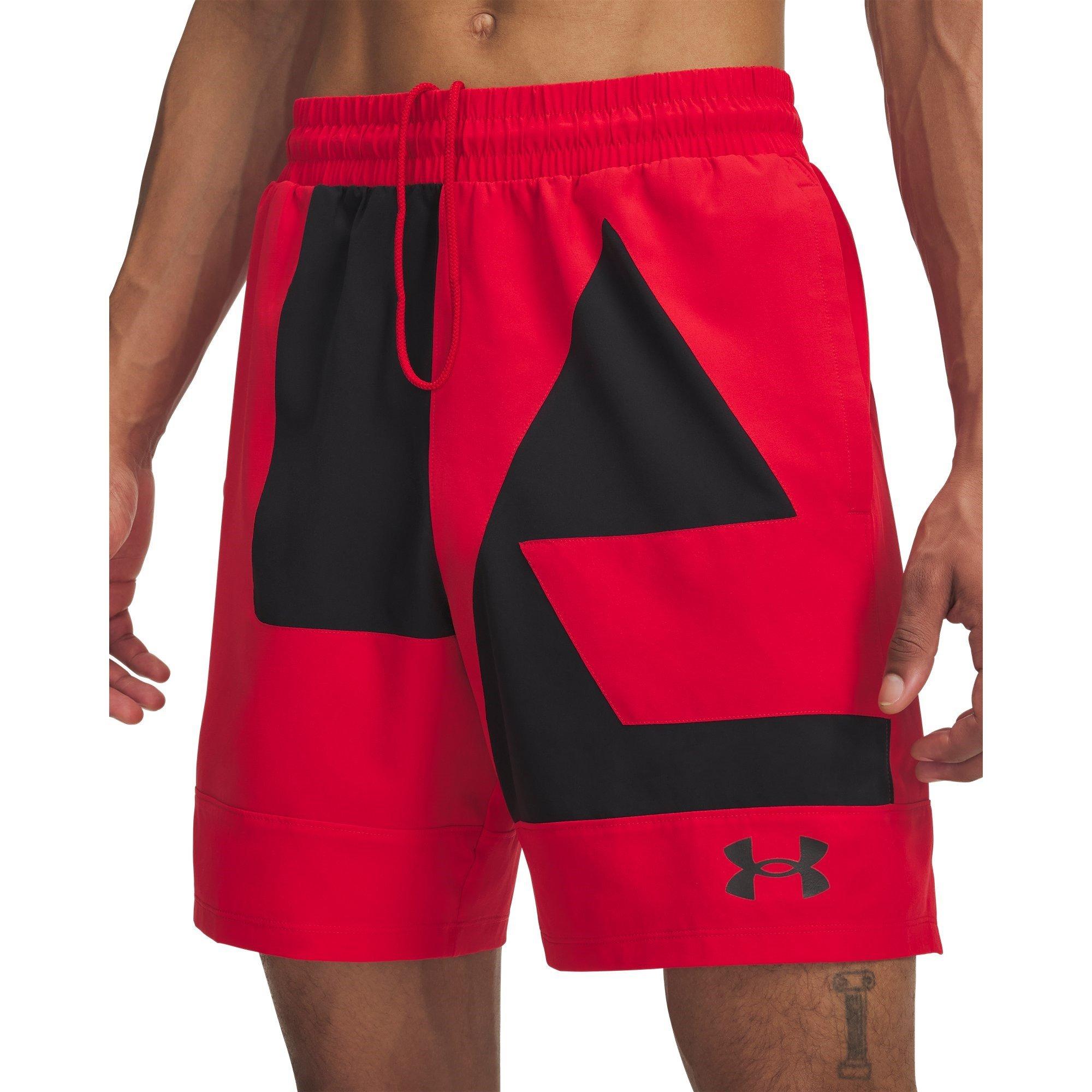 Rojo - Under Armour - Men's Zone Basketball Shorts - 3