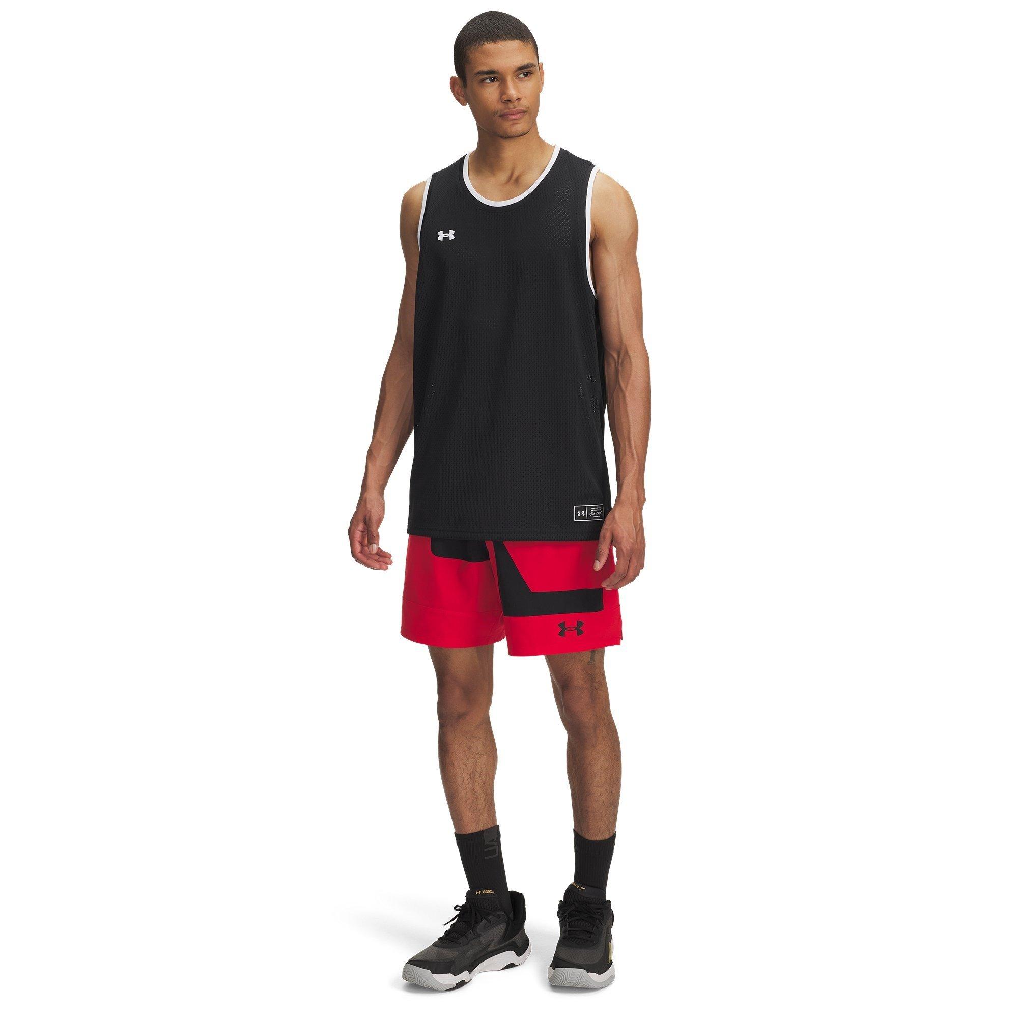 Rojo - Under Armour - Men's Zone Basketball Shorts - 4