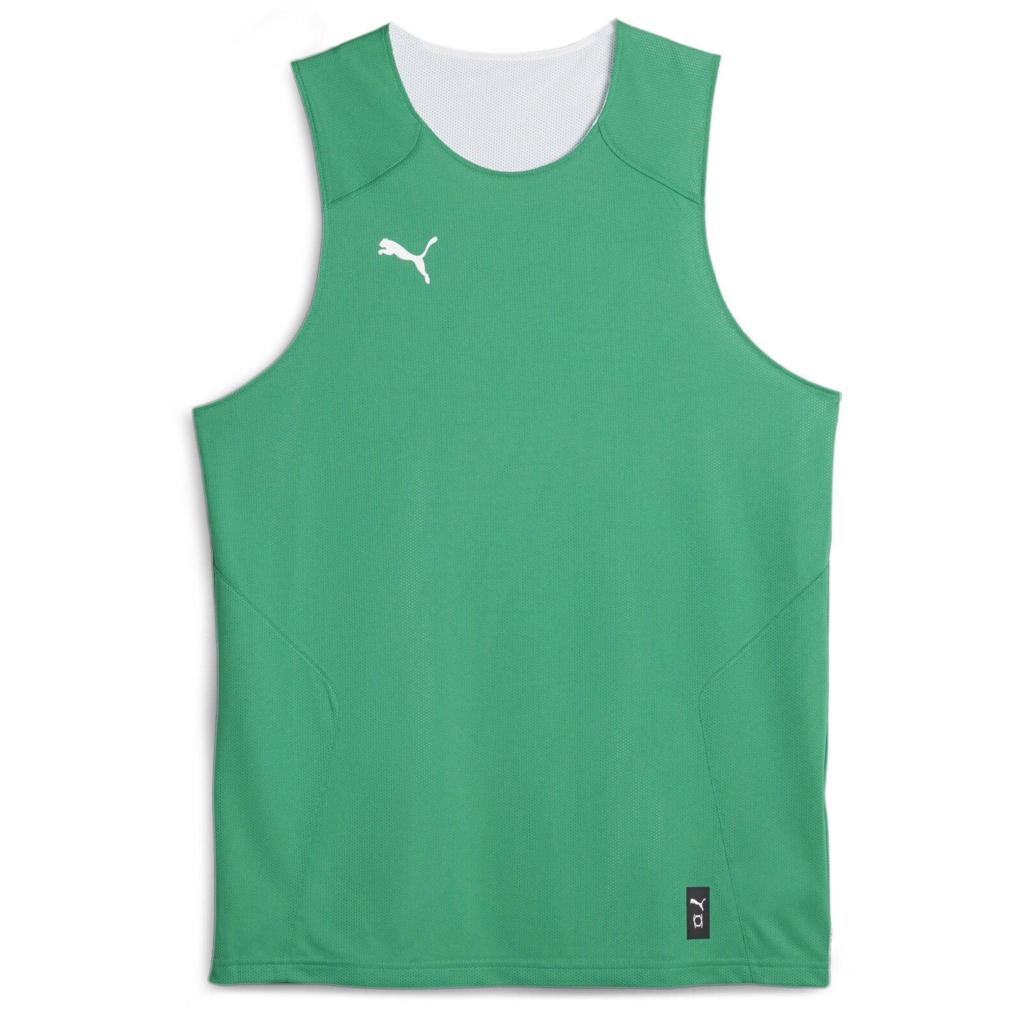 Pepper Green - Puma - Men's Hoops Team Reverse Practice Performance Basketball Jersey - 1