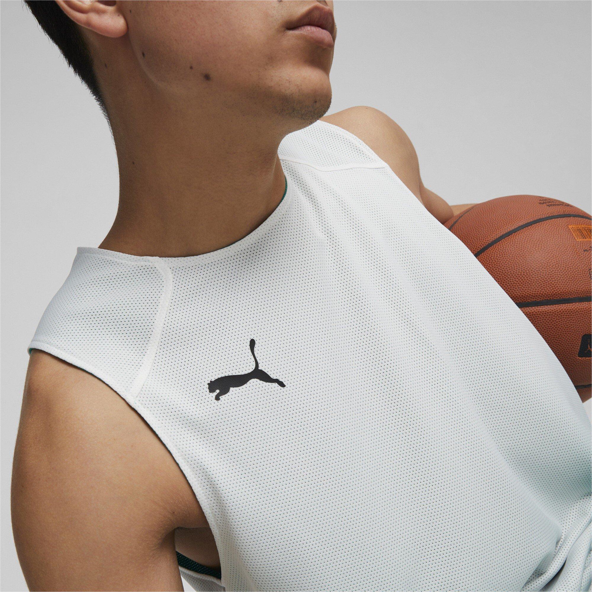 Pepper Green - Puma - Men's Hoops Team Reverse Practice Performance Basketball Jersey - 5