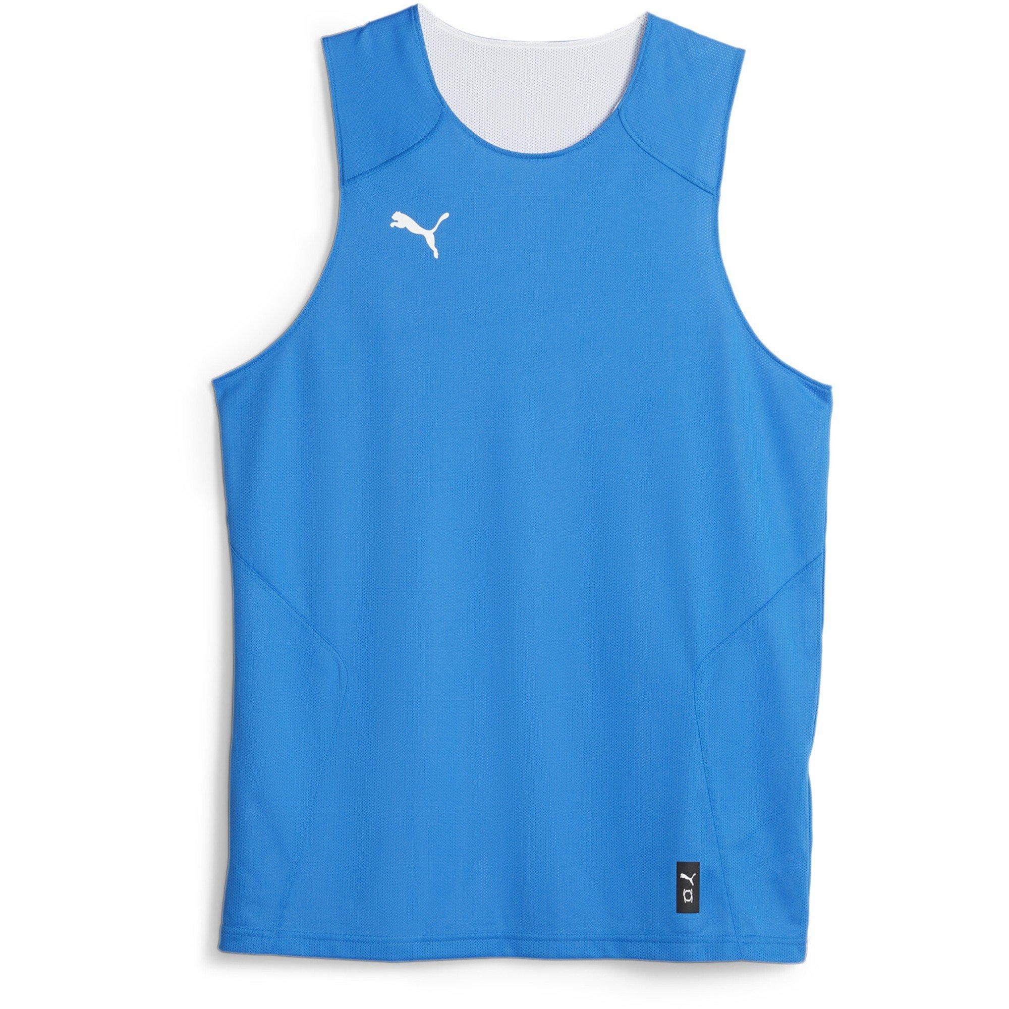 Puma Men's Hoops Team Reverse Practice Performance Basketball Jersey - Elec Blue - XS