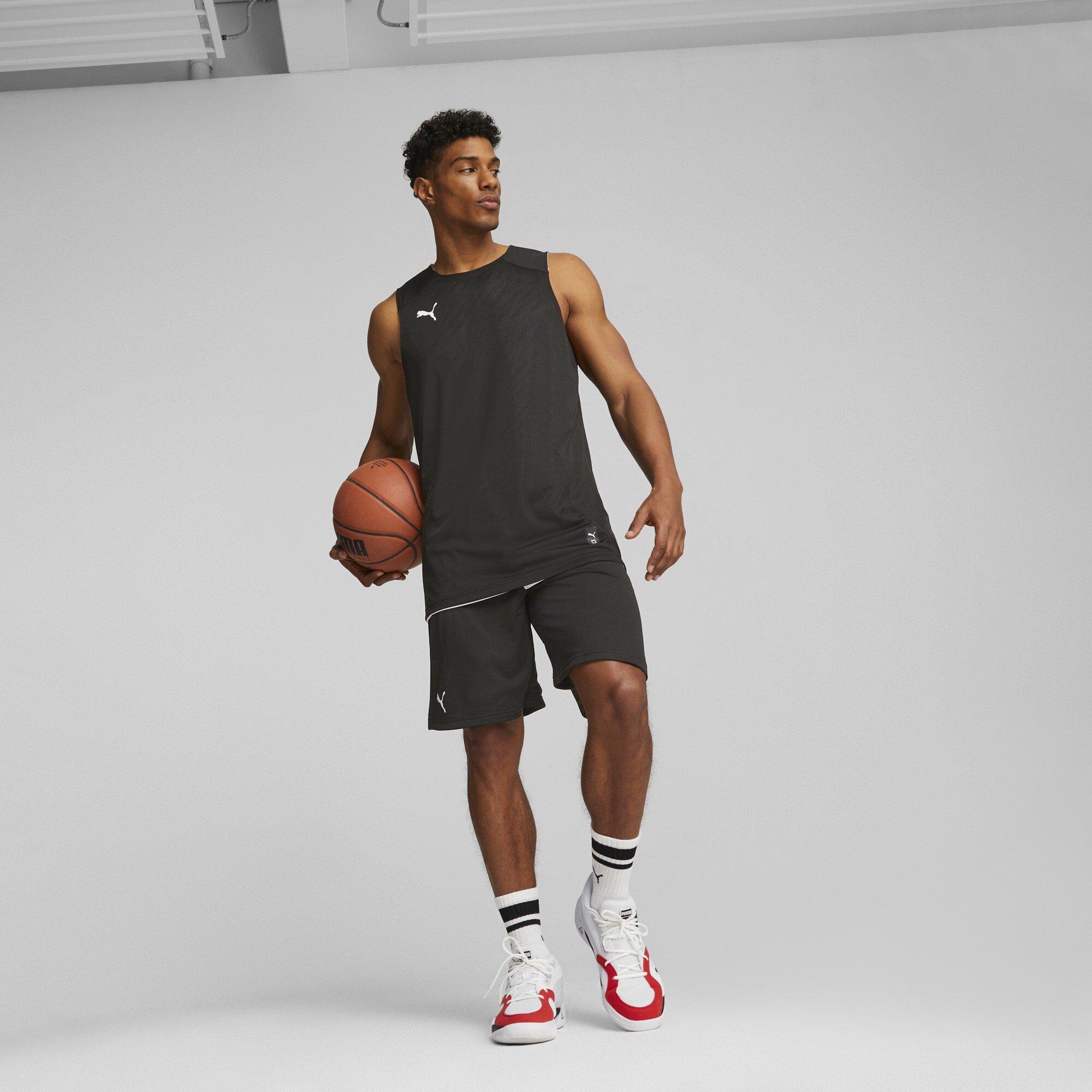 Black - Puma - Men's Hoops Team Practice Basketball Shorts - 5
