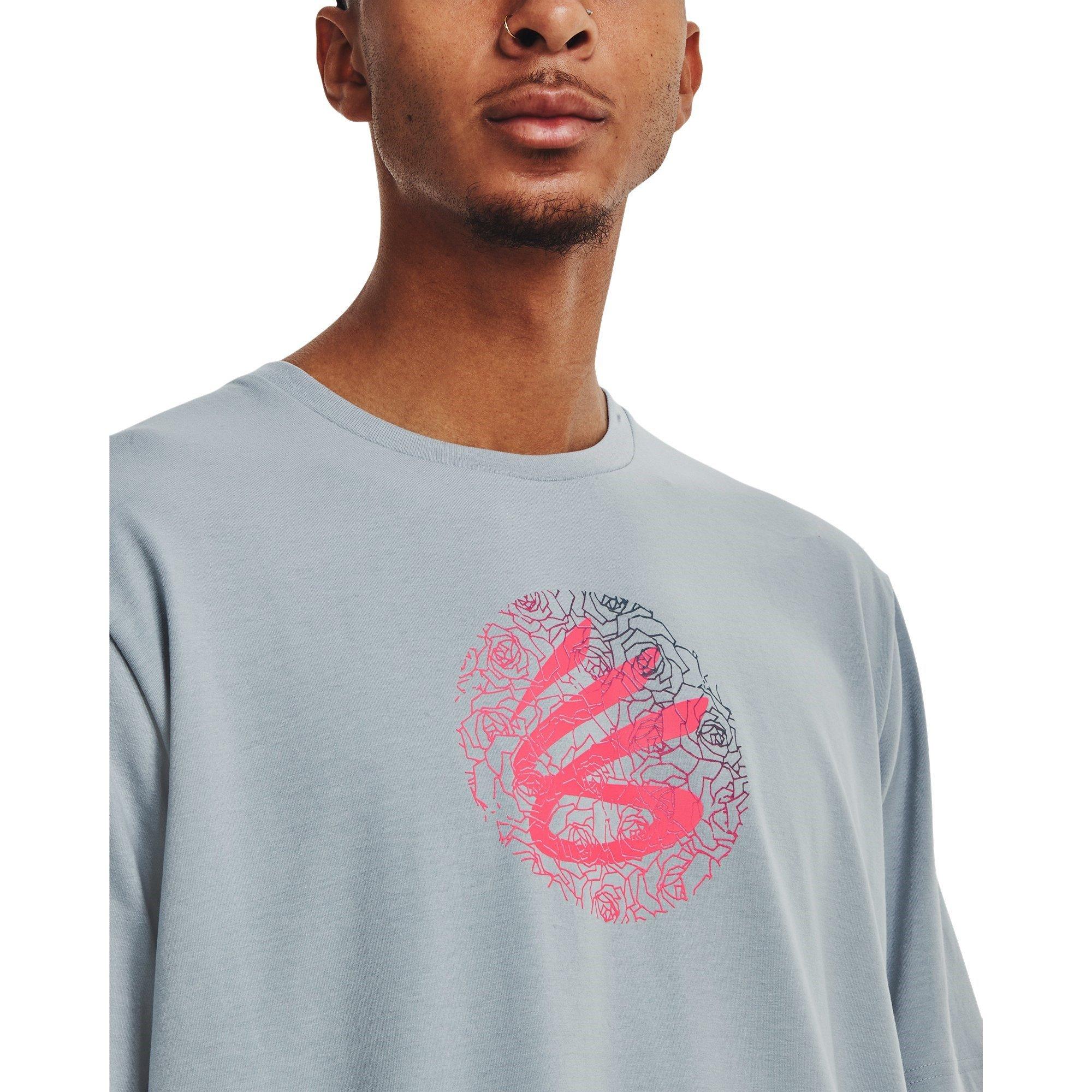 Blau - Under Armour - Armour Ua Curry Mothers Day Ss T-Shirt Mens - 5
