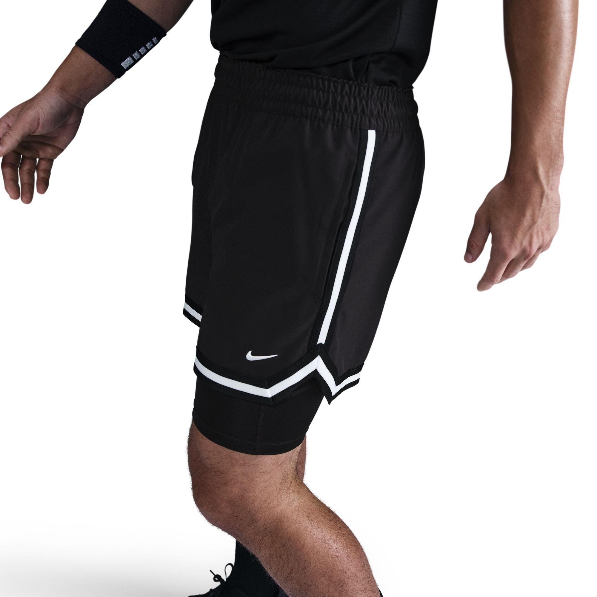 Black/White - Nike - Men's Basketball Shorts - 1