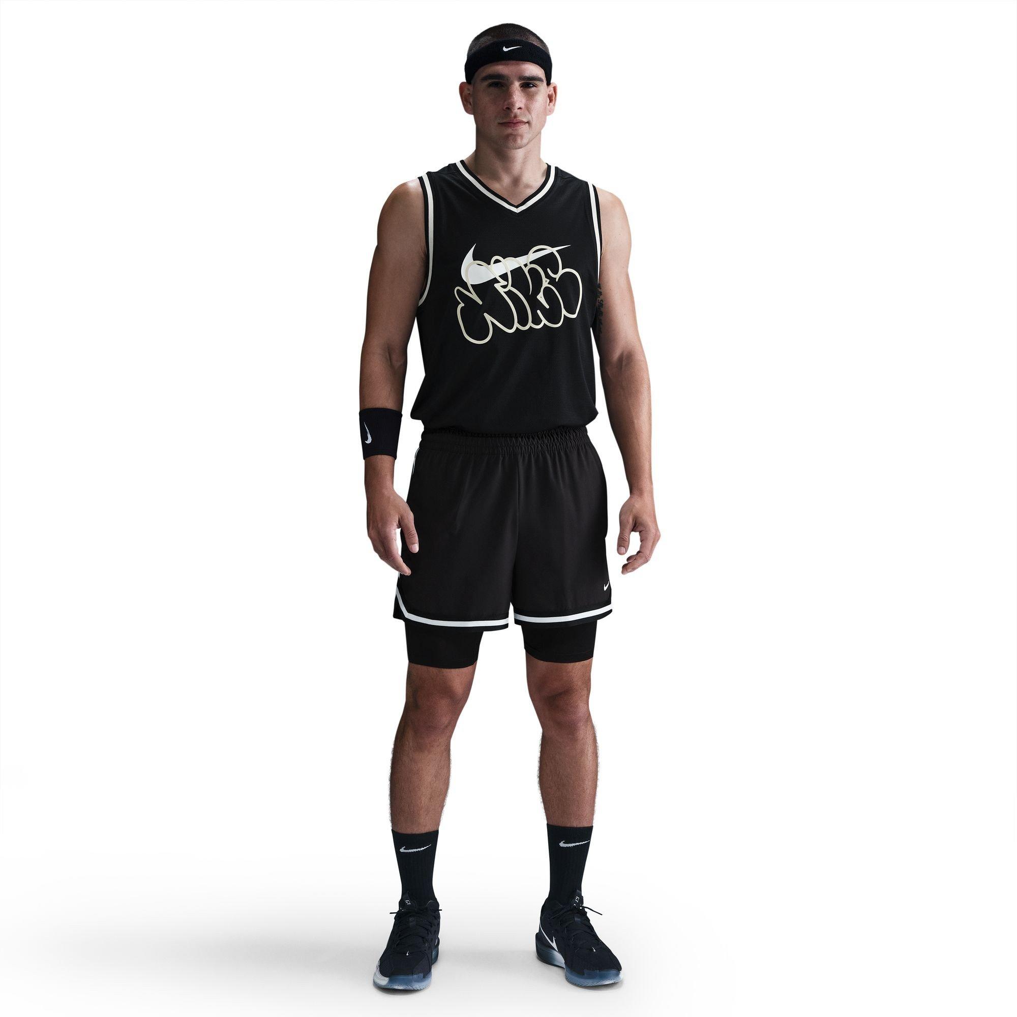 Nike DNADri Fit Basketball Shorts Men's Black/White — foto 3