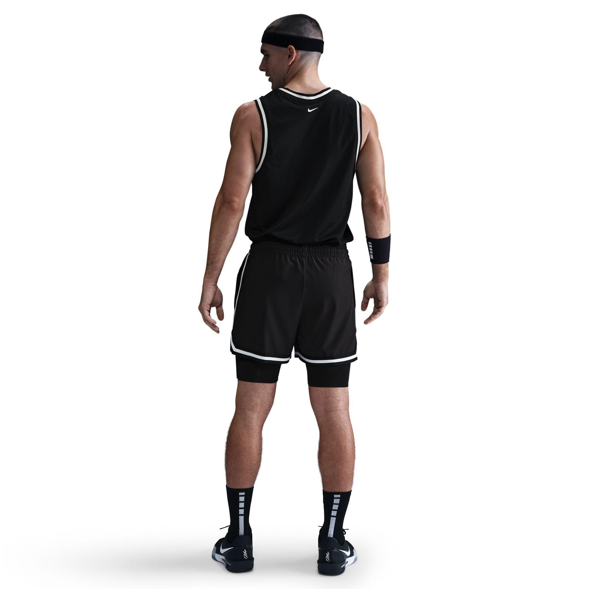 Nike DNADri Fit Basketball Shorts Men's Black/White — foto 4