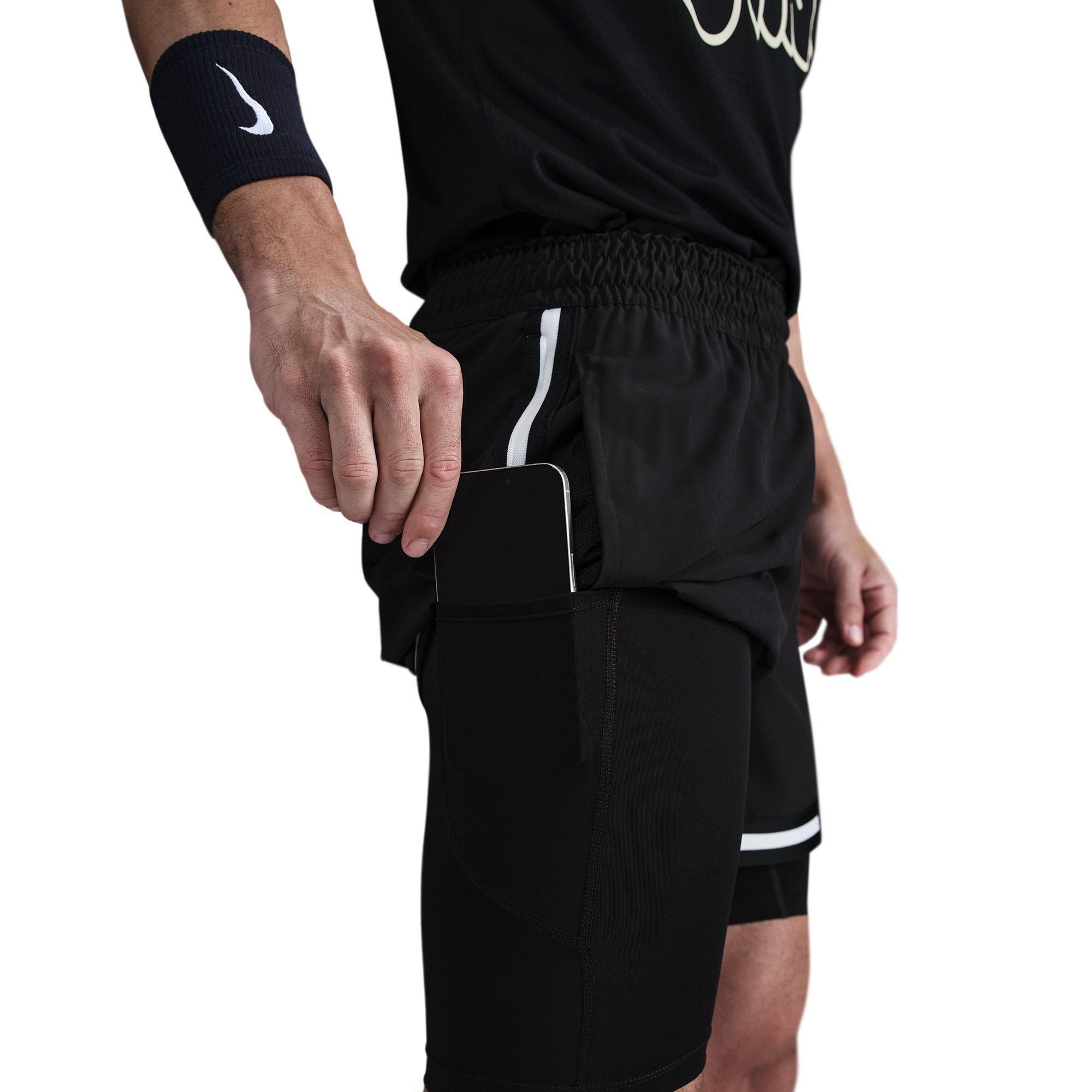 Nike DNADri Fit Basketball Shorts Men's Black/White — foto 5