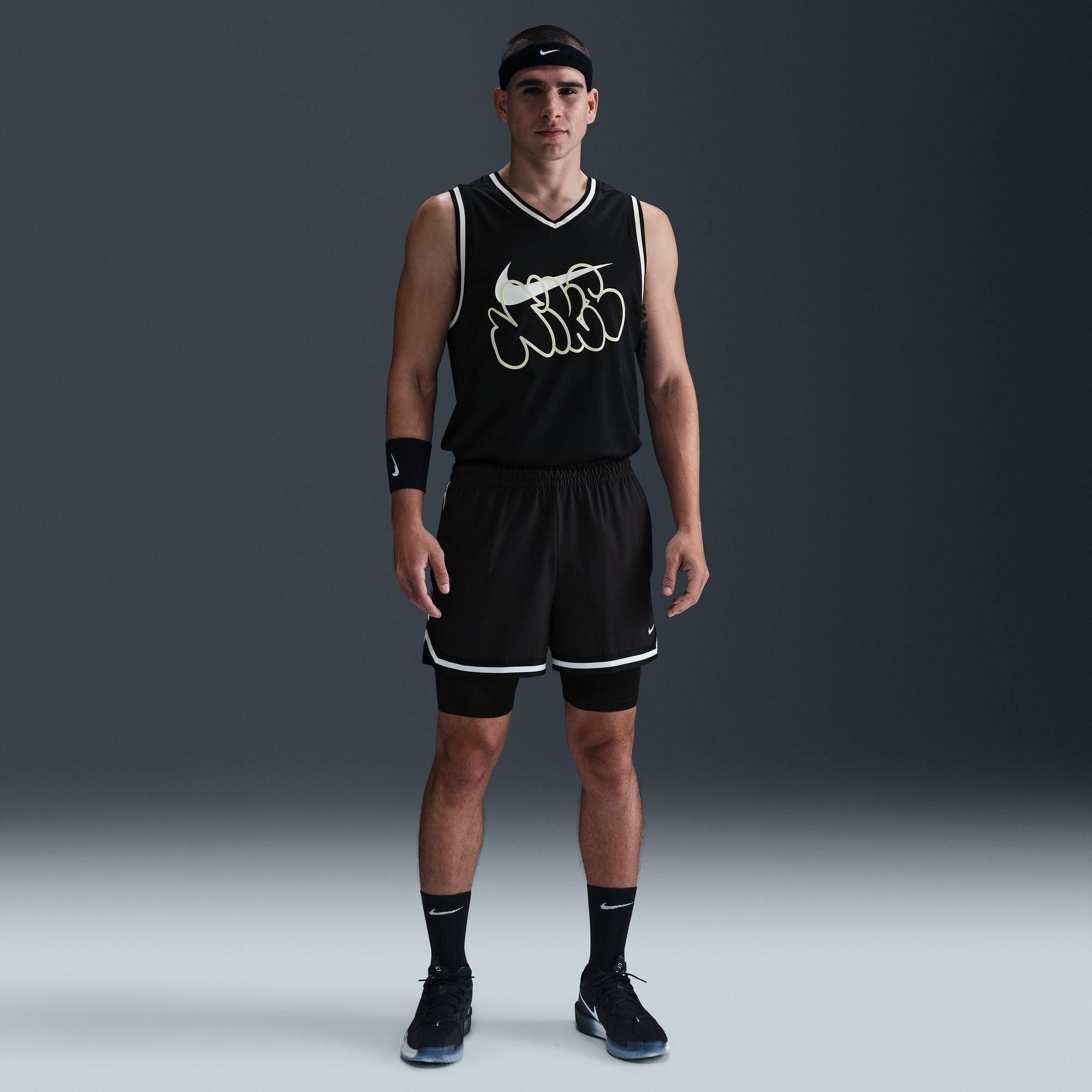 Nike DNADri Fit Basketball Shorts Men's Black/White — foto 6