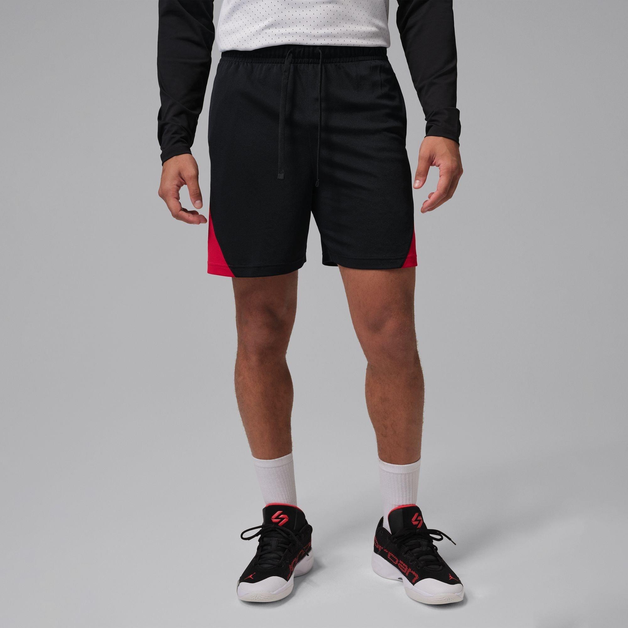 Black/Red/White - Nike - Men's Basketball Shorts - 3