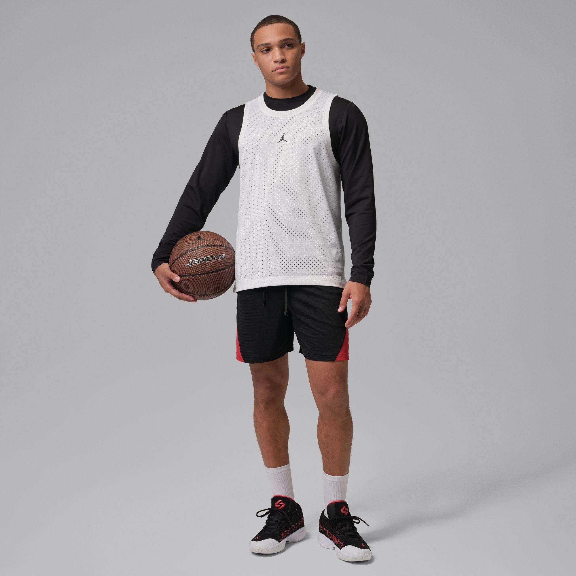 Black/Red/White - Nike - Men's Basketball Shorts - 7