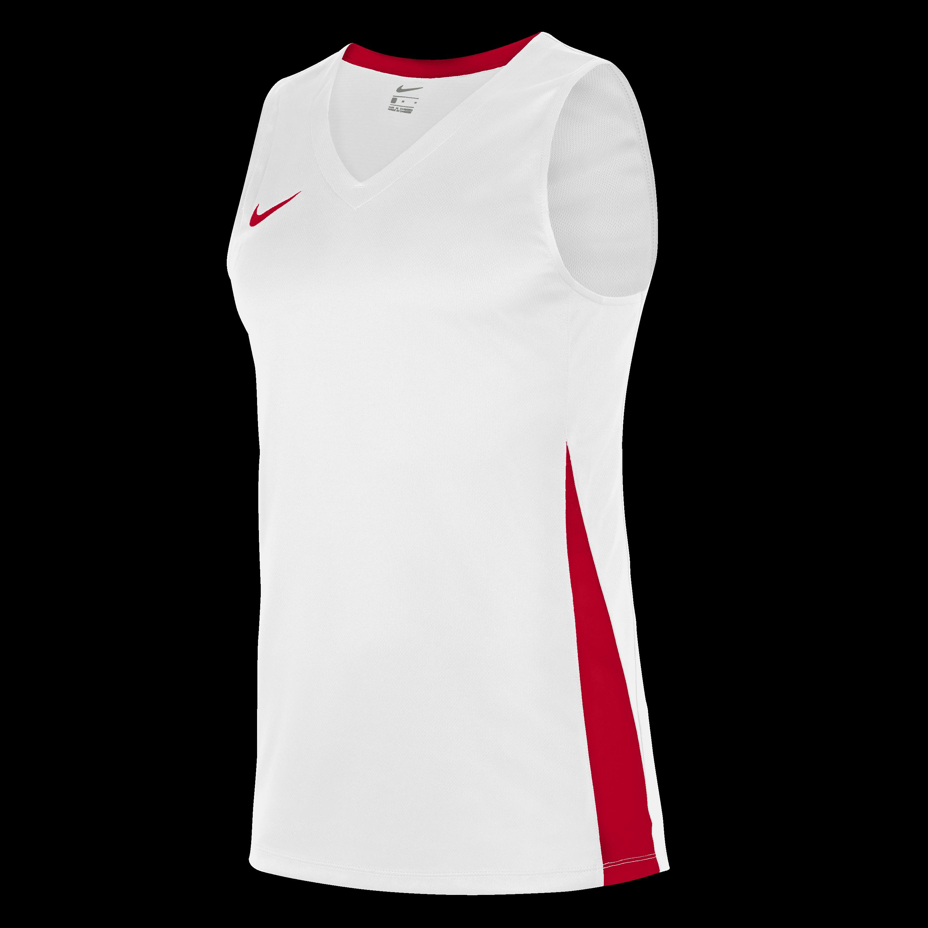 Nike Men's Performance Basketball Jersey - White/Uni Red - 3XL