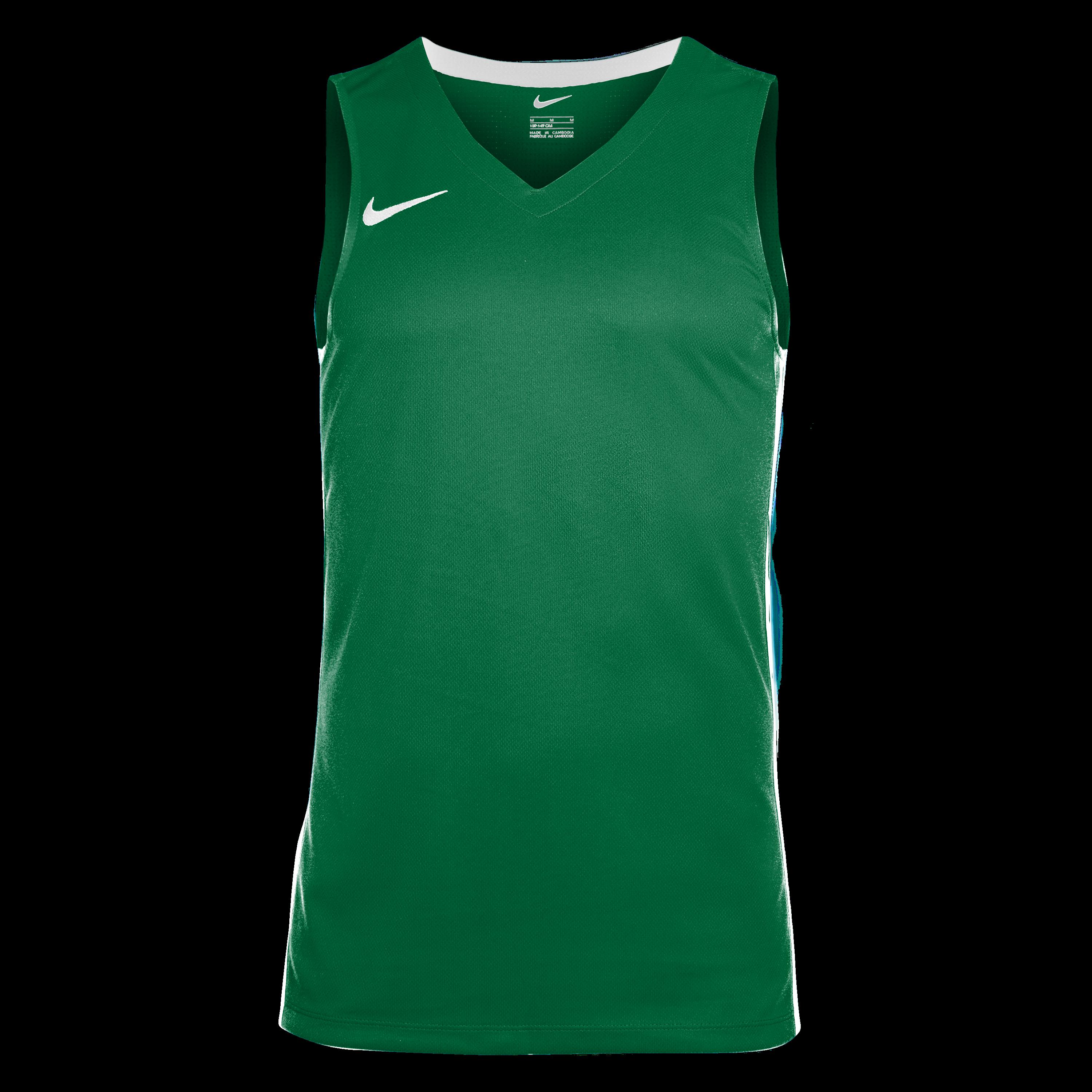 Nike Men's Performance Basketball Jersey - Pine Green/Wht - 3XL