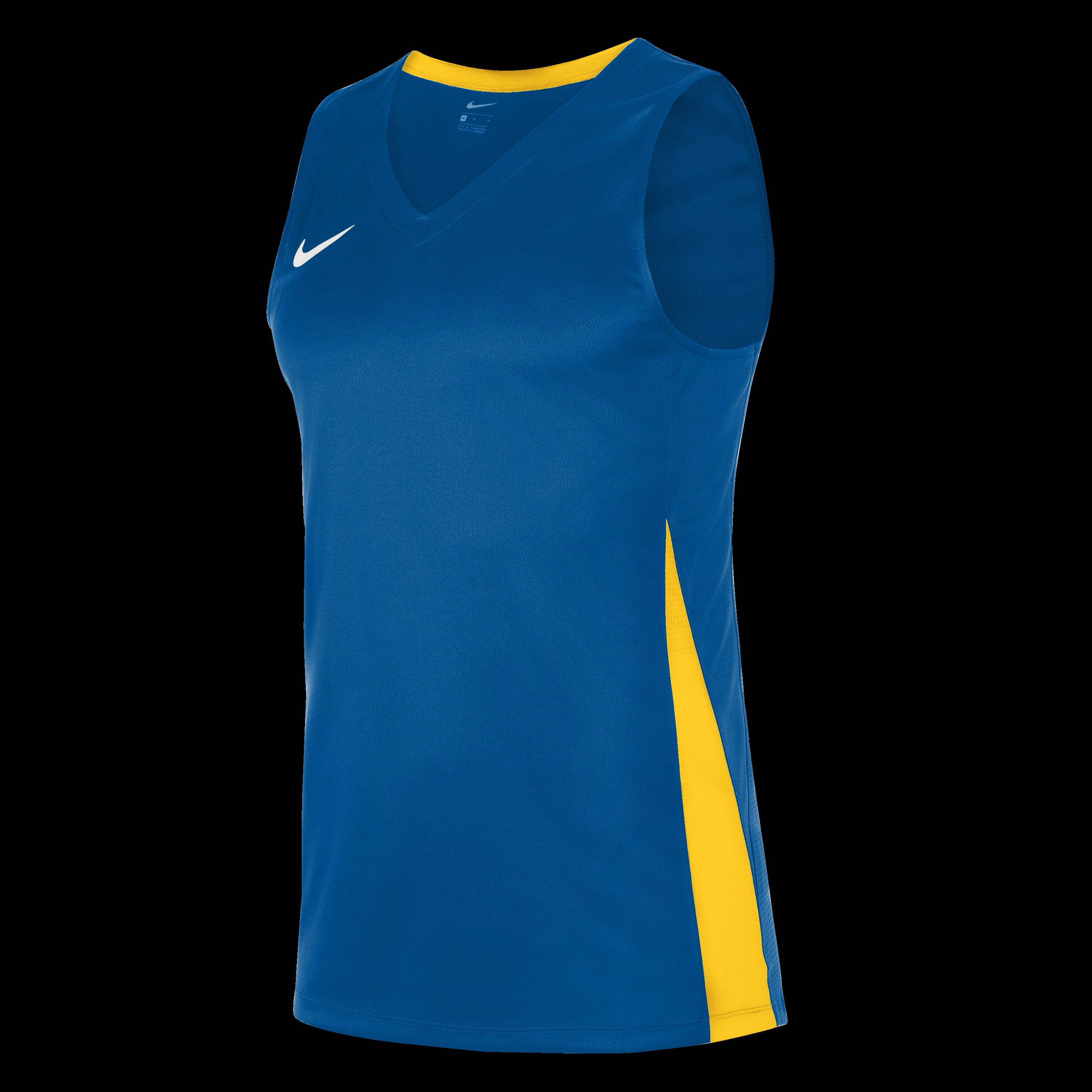 Nike Men's Performance Basketball Jersey - Ryl Blue/Yellow - M