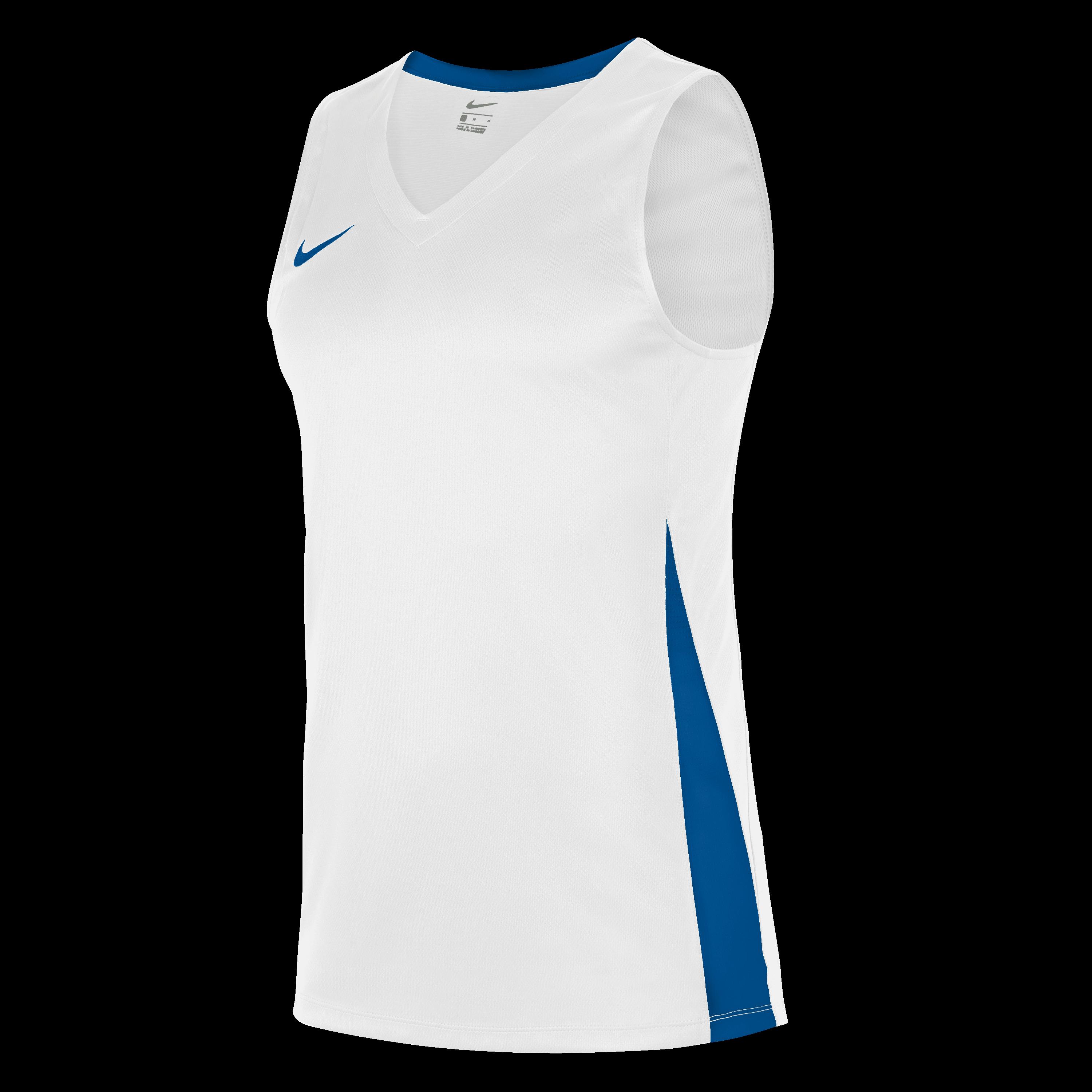 Nike Men's Performance Basketball Jersey - White/Ryl Blue - 2XL