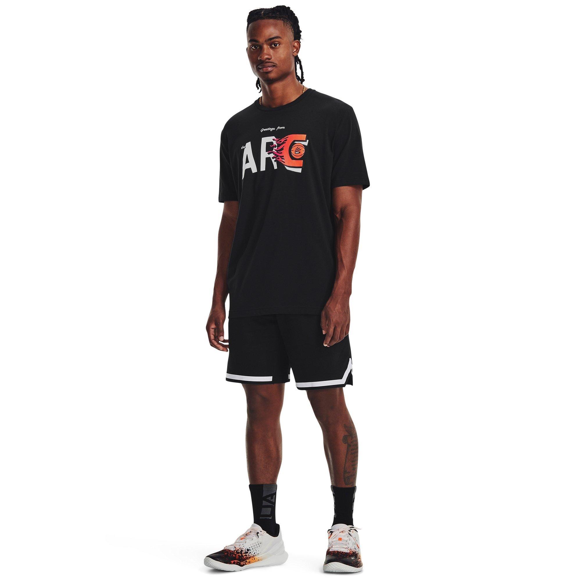 Schwarz/Weiß - Under Armour - Armour Ua Curry Arc Ss T-Shirt Mens - 4