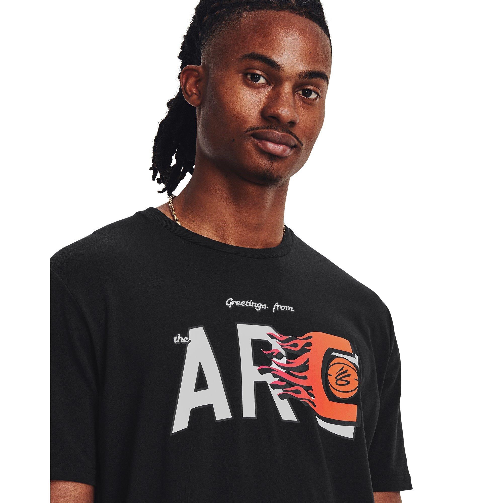 Schwarz/Weiß - Under Armour - Armour Ua Curry Arc Ss T-Shirt Mens - 5