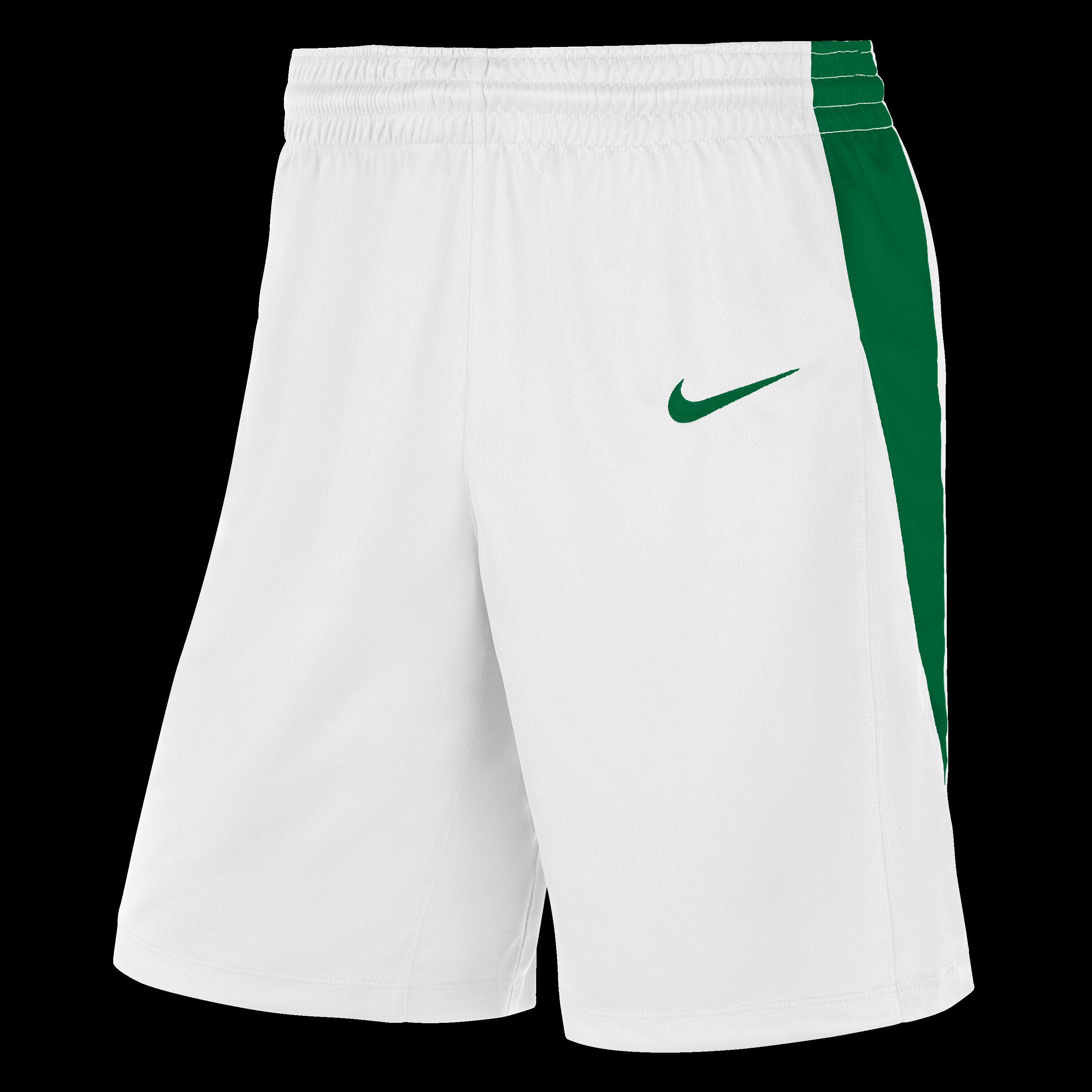 Nike Men's Basketball Shorts - Wht/Pine Green - 3XL
