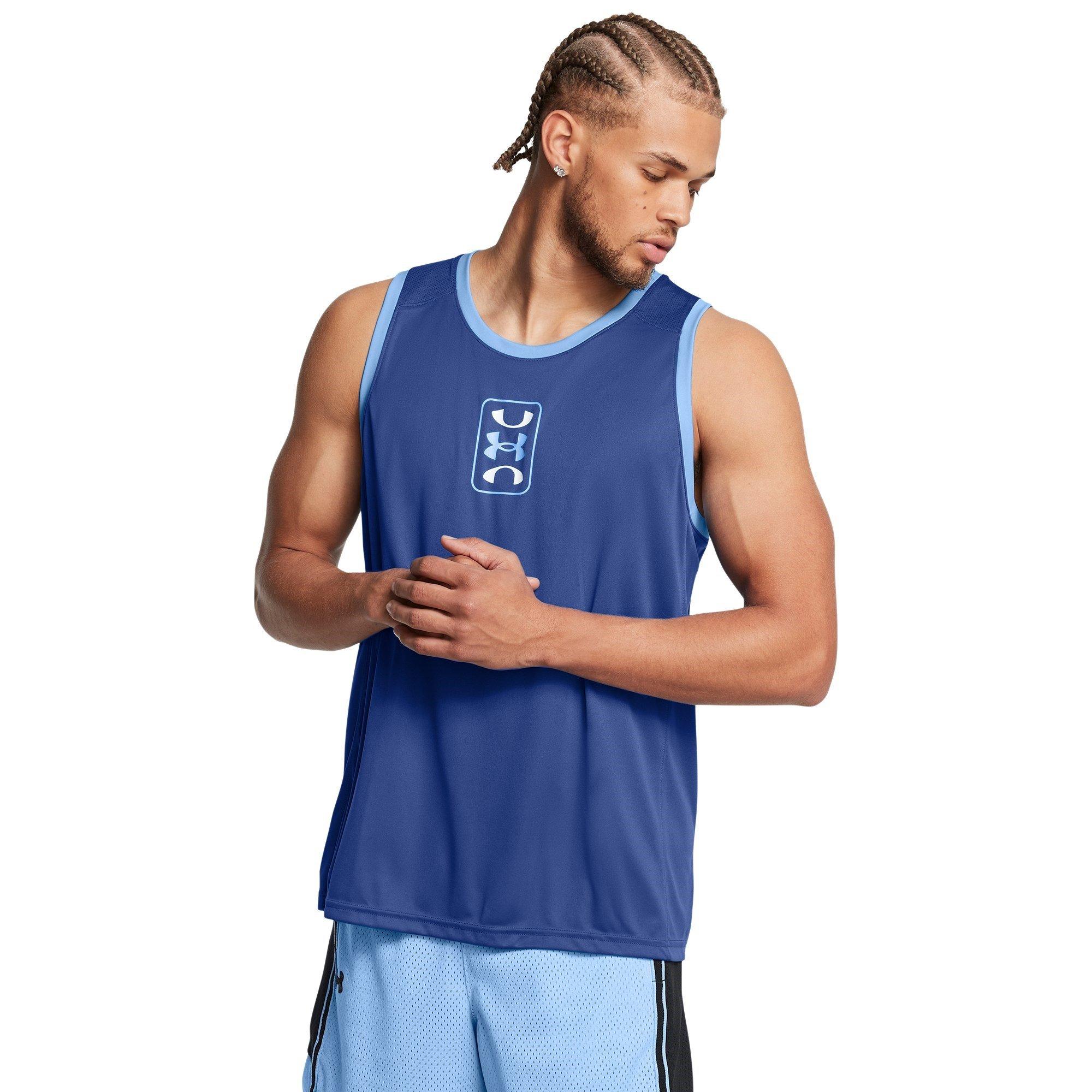 Azul - Under Armour - Baseline Performance Basketball Shirt Mens - 3