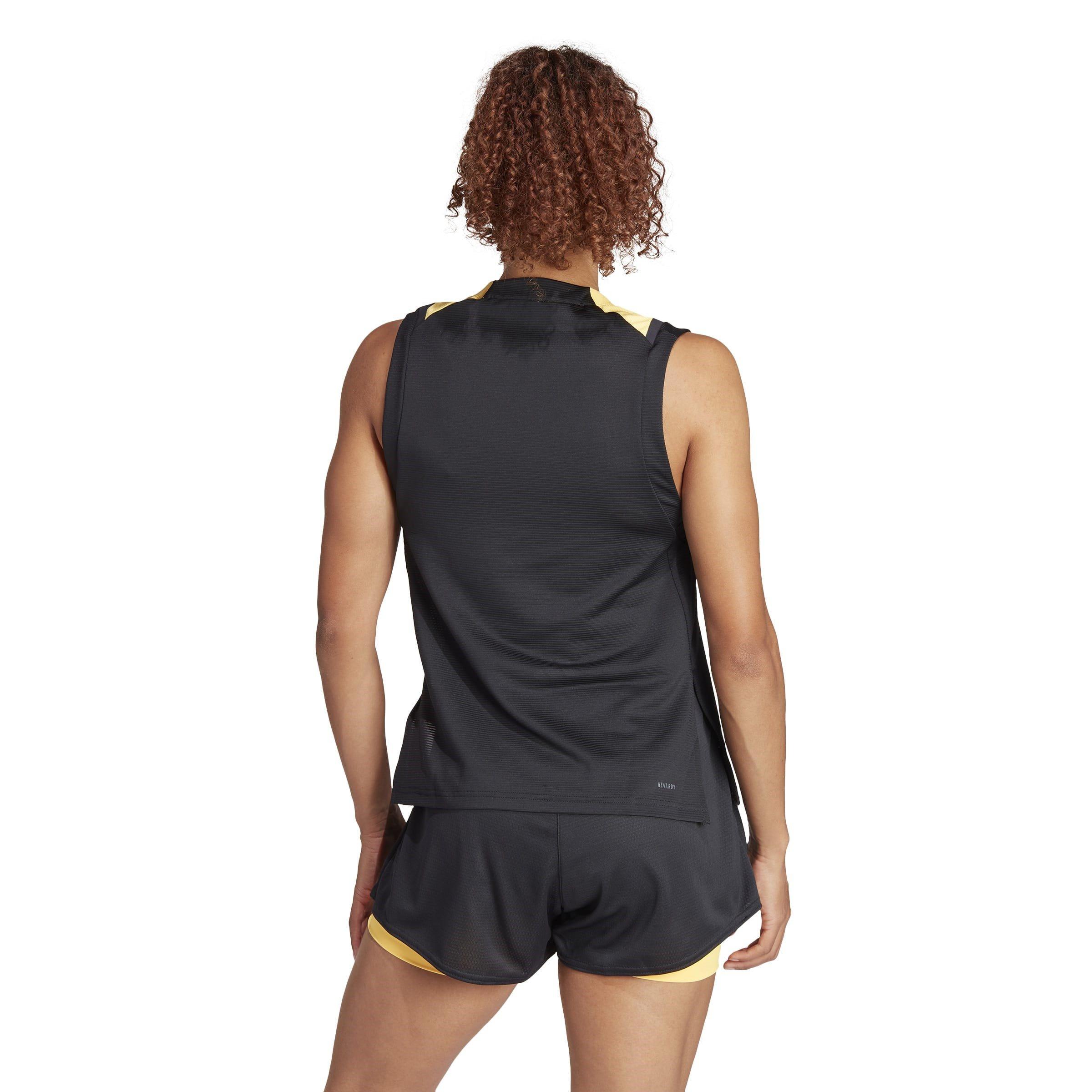Wht/Blk/Ornge - adidas - Tennis HEAT.RDY Pro Match Tank Top Womens - 3