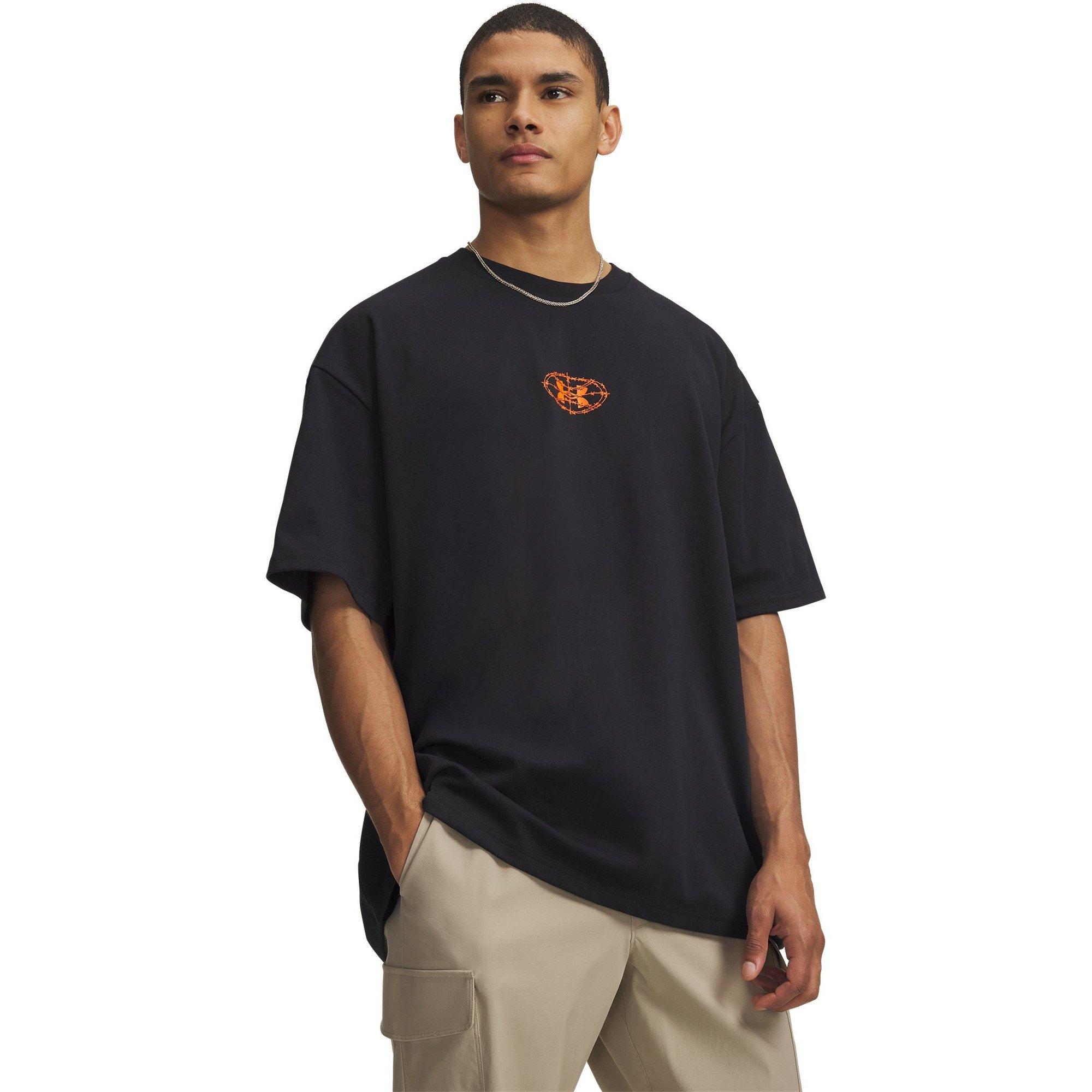 Black/Orange - Under Armour - Men's Short Sleeve Performance T-Shirt - 1