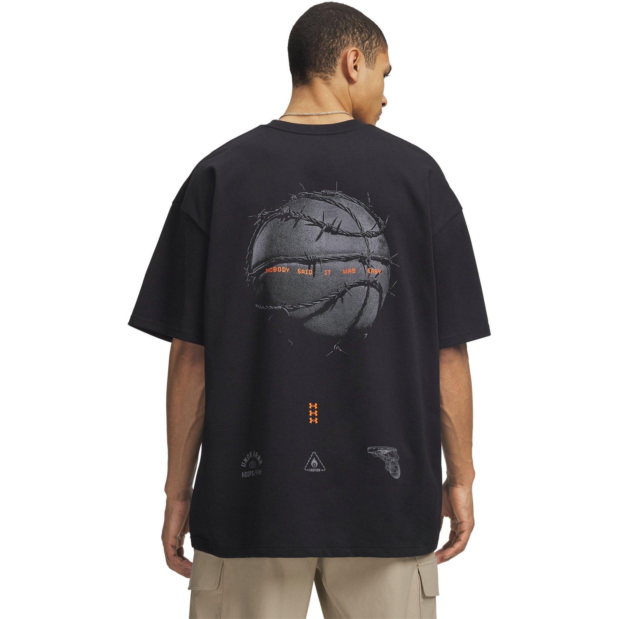 Nero/Arancione - Under Armour - UA Hoops SS Tee Sn63 - 2