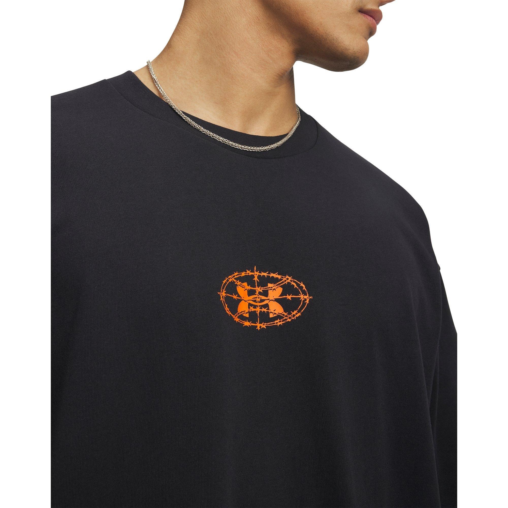 Nero/Arancione - Under Armour - UA Hoops SS Tee Sn63 - 3