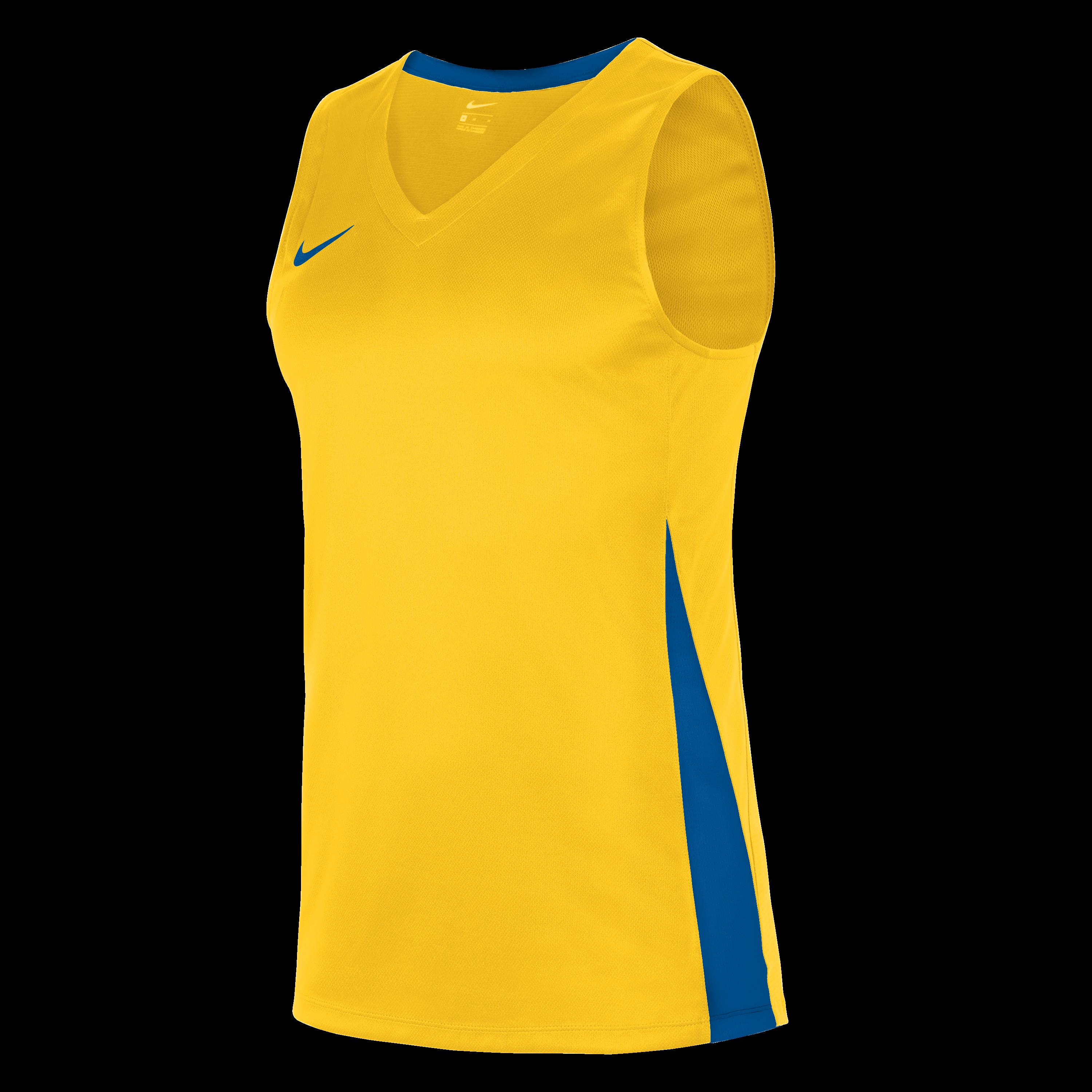 Nike Men's Performance Basketball Jersey - Yellow/Blue - 3X Large T