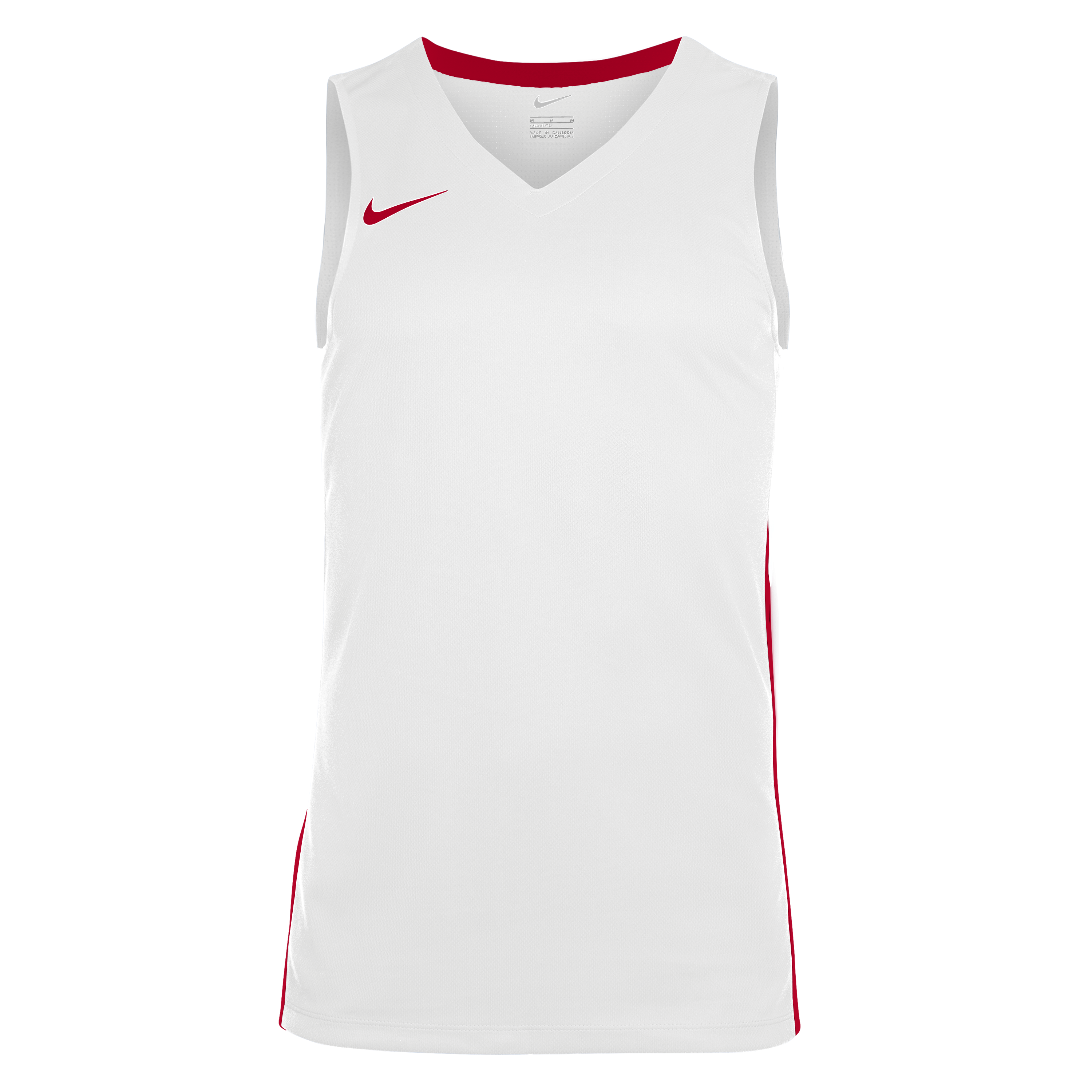 White/Red - Nike - Men's Performance Basketball Jersey - 2