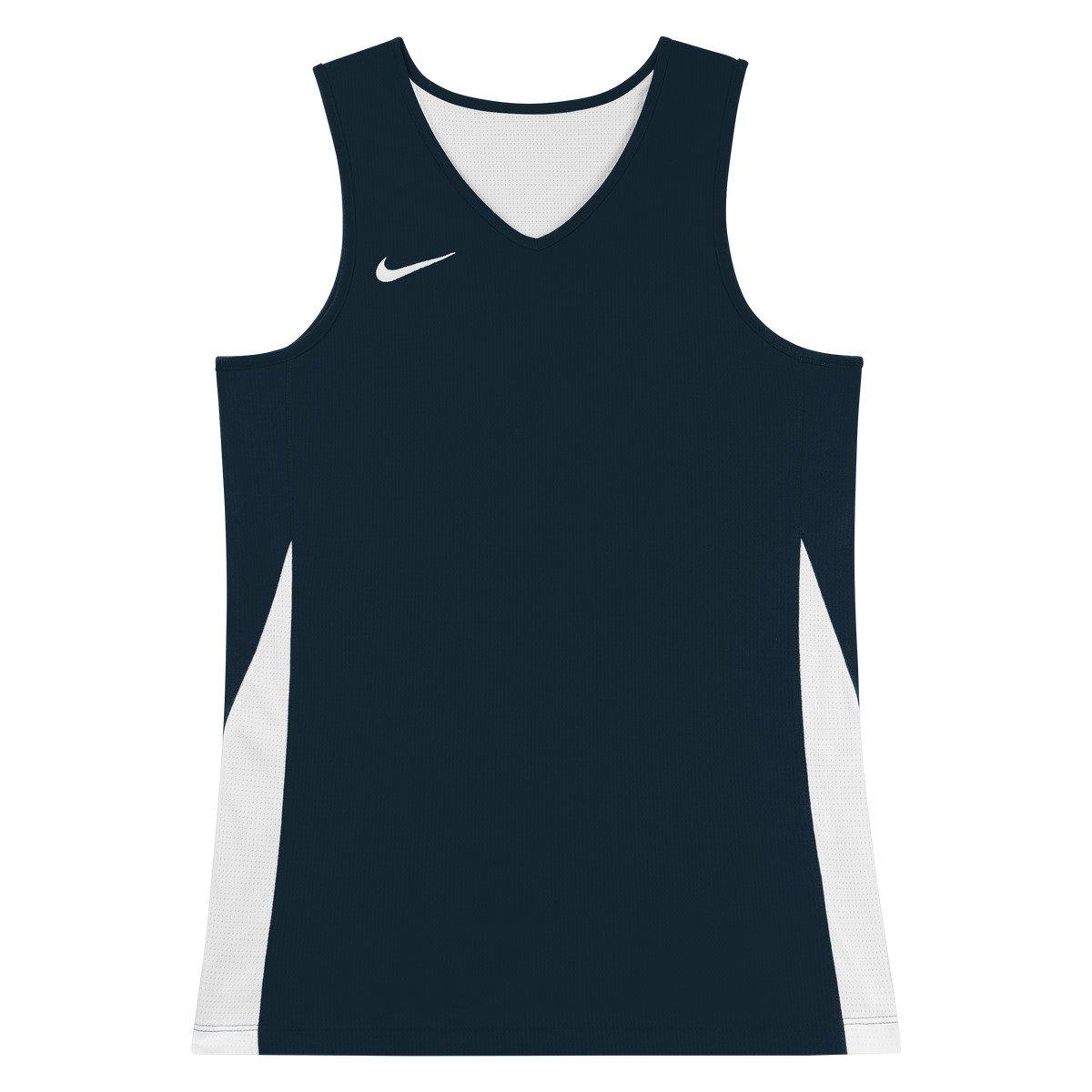 Obsidienne/Blanc - Nike - Men's Performance Basketball Jersey - 10