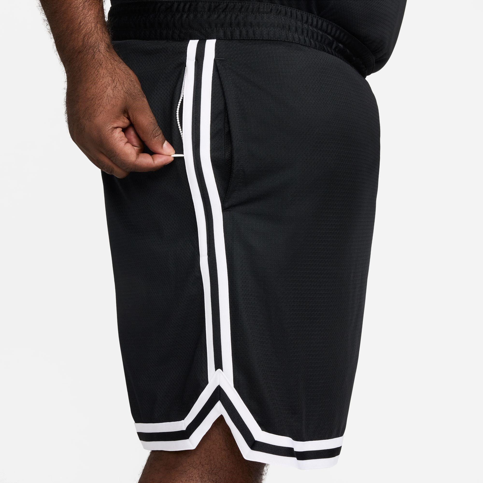 Black/White - Nike - DNA Dri-FIT 8 Basketball Shorts Mens - 15
