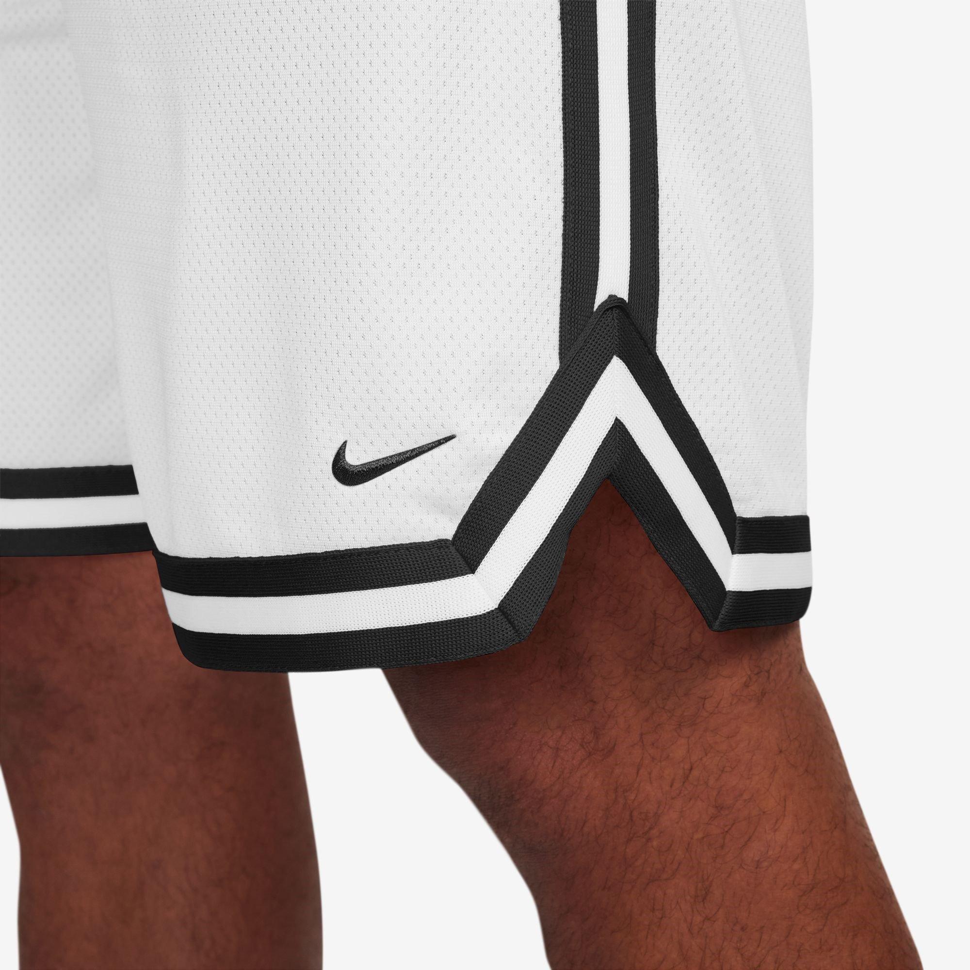 White/Black - Nike - DNA Dri-FIT 8 Basketball Shorts Mens - 4