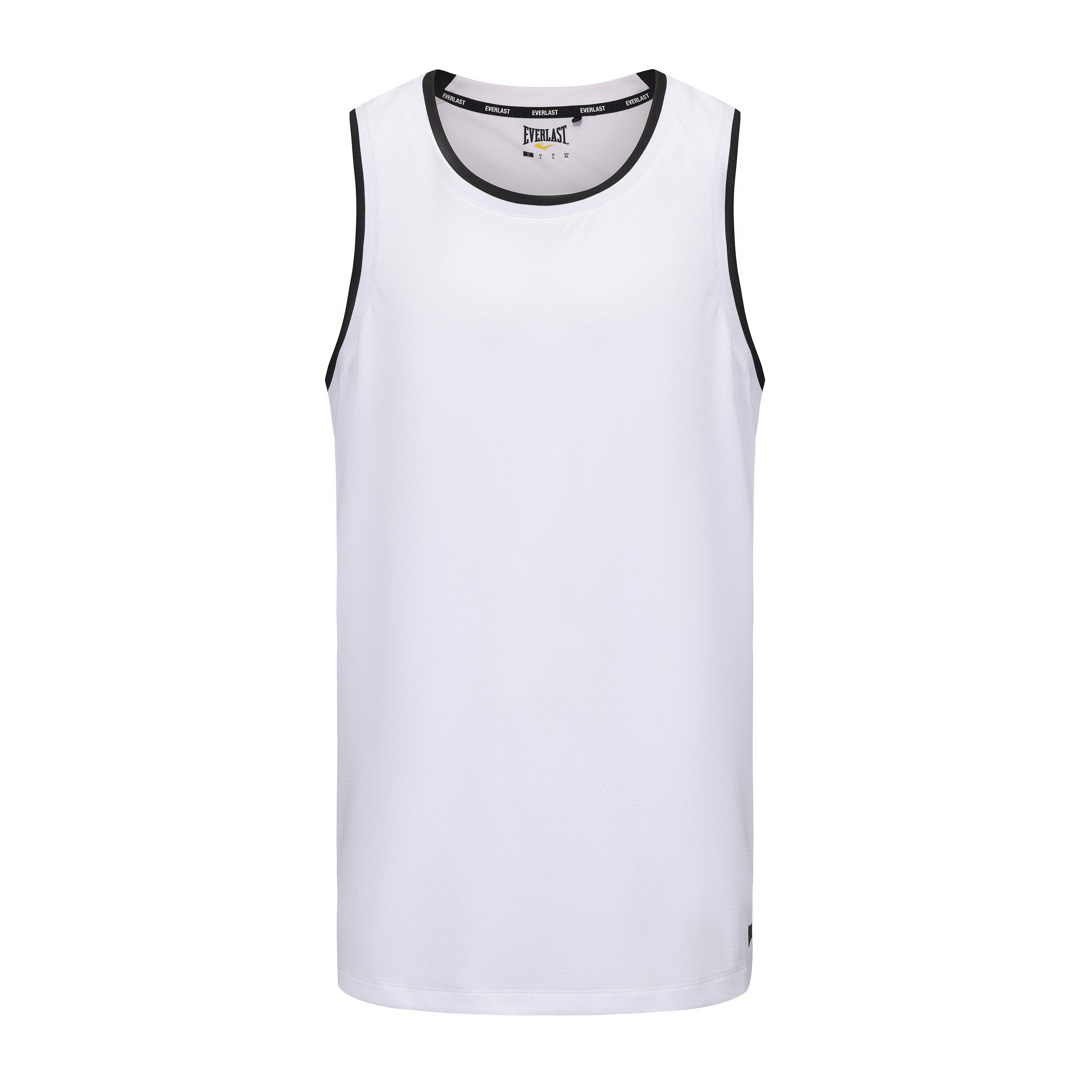 Everlast Men's Basketball Performance Vests - White/Black - M